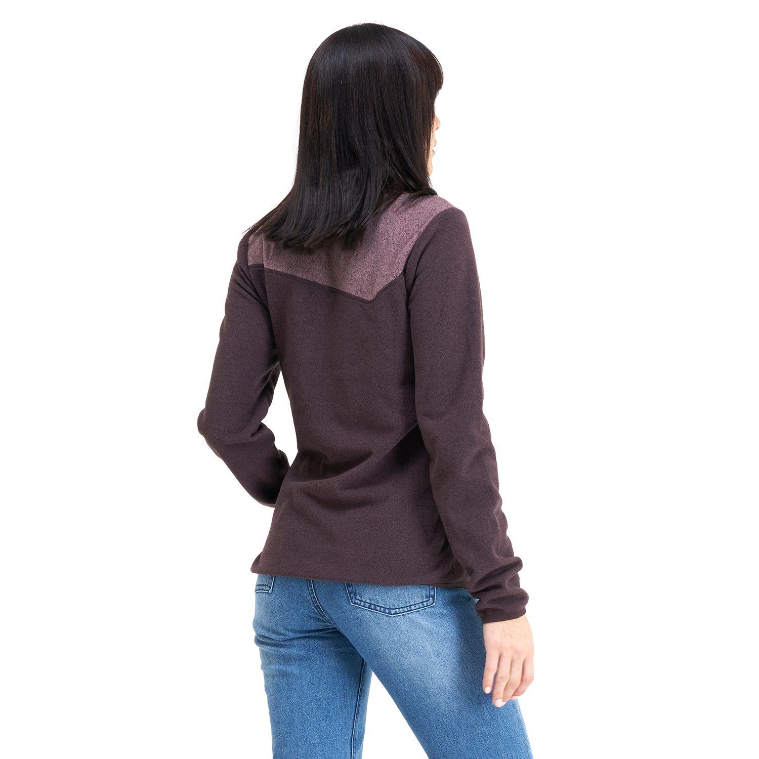 Poleron Mujer Tokerau Burdeo Haka Honu I20-2