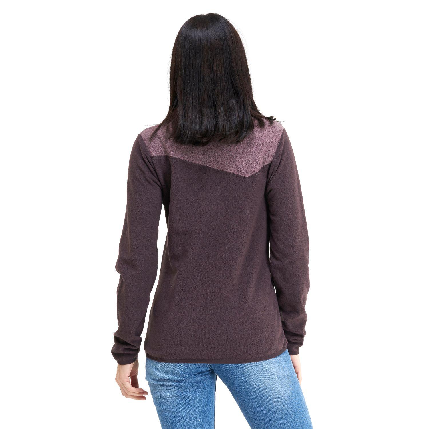 Poleron Mujer Tokerau Burdeo Haka Honu I20-3