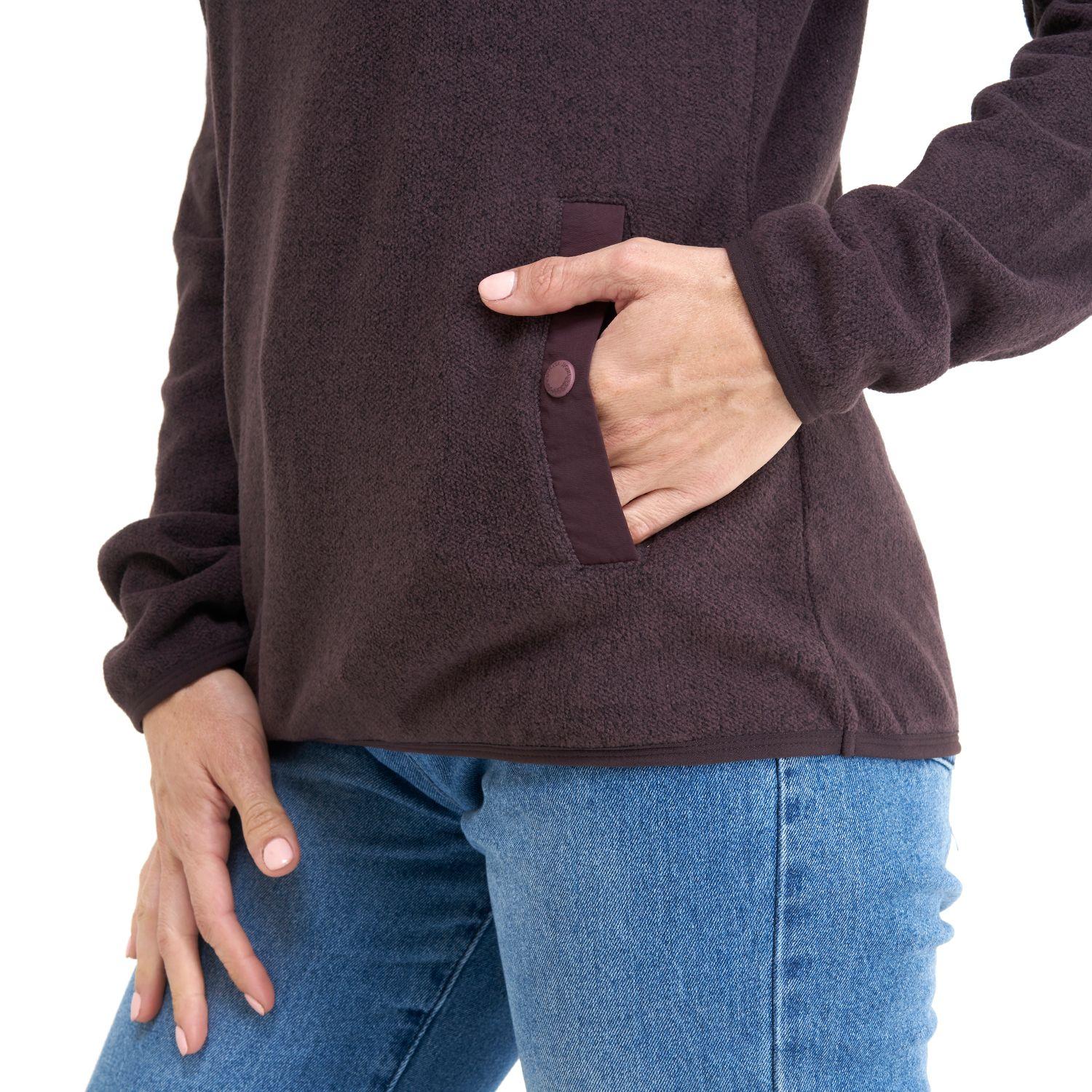 Poleron Mujer Tokerau Burdeo Haka Honu I20-5