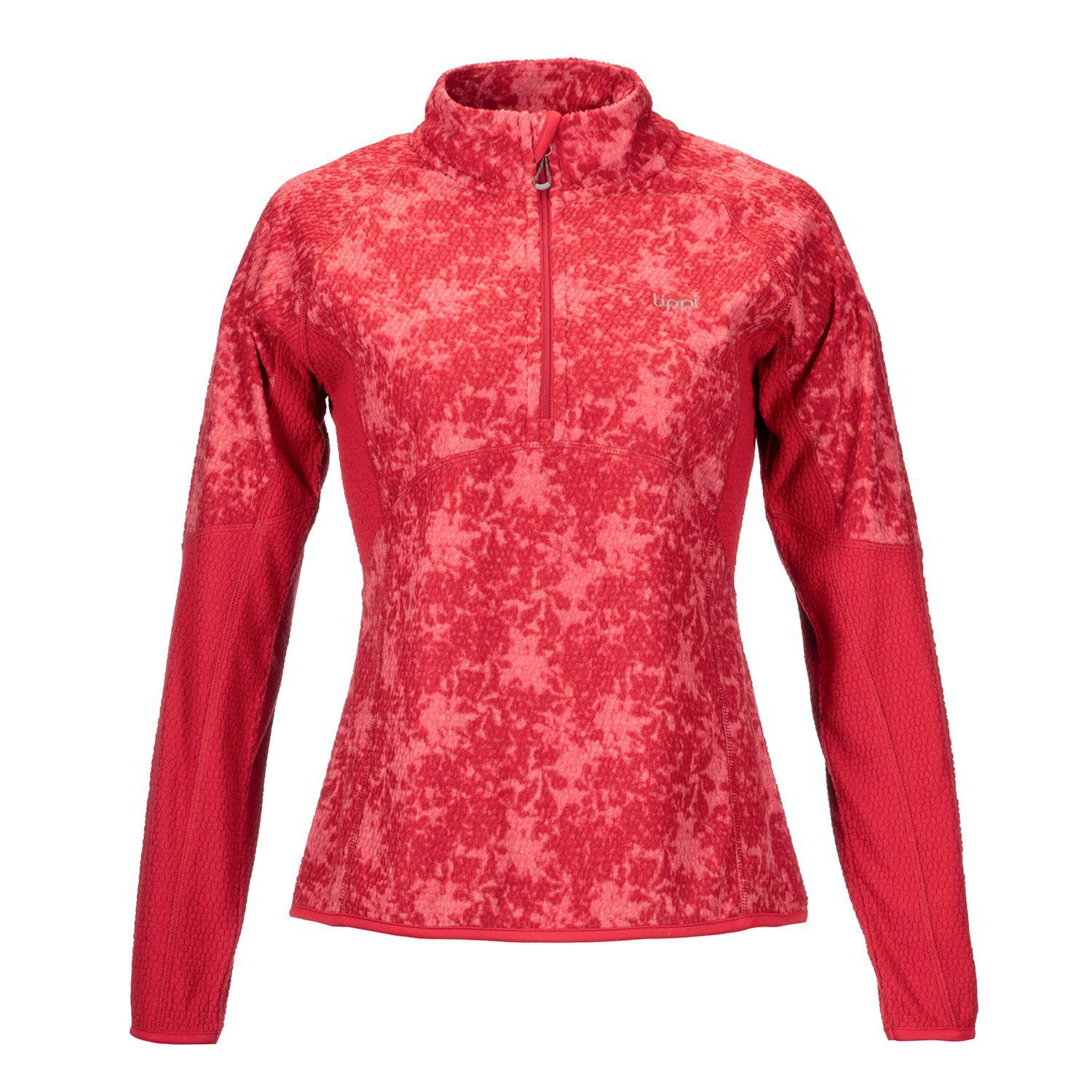 Poleron Mujer Jacaranda Nano-F 14 Zip Print Frambuesa Lippi I20-0