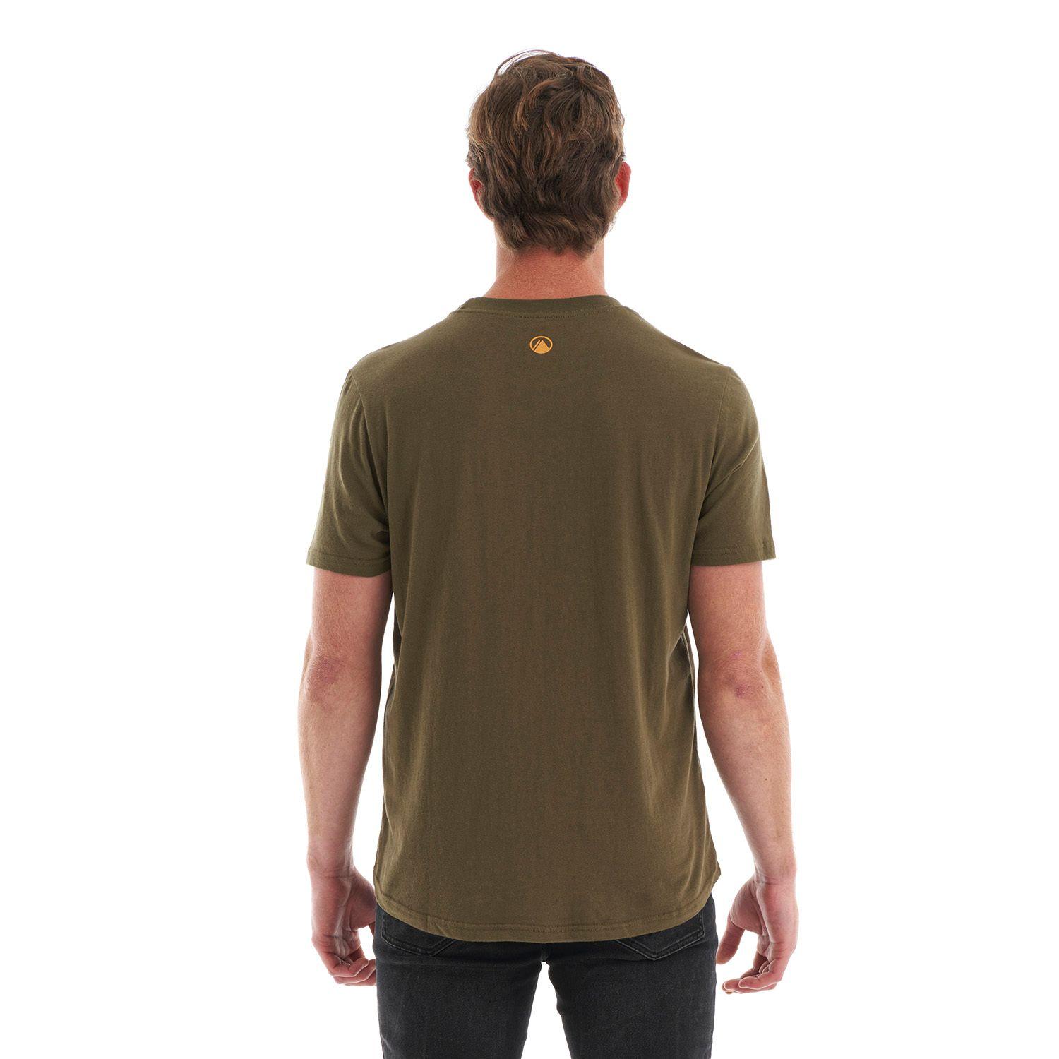 Polera Hombre Flask UV-Stop T-Shirt Oliva Oscuro Lippi-5