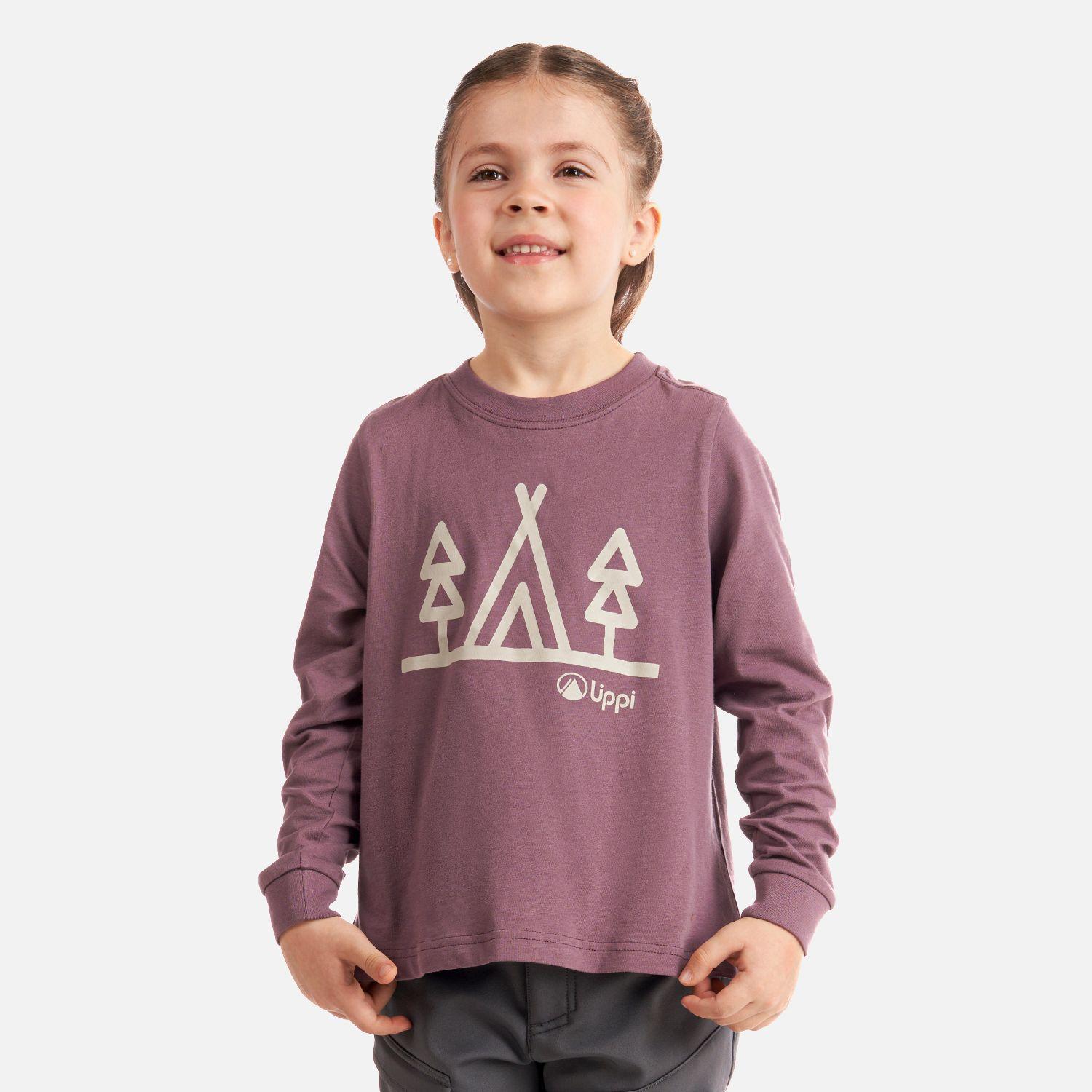 Polera Niña Logo Lippi Long Sleeve T-Shirt Malva Lippi-1