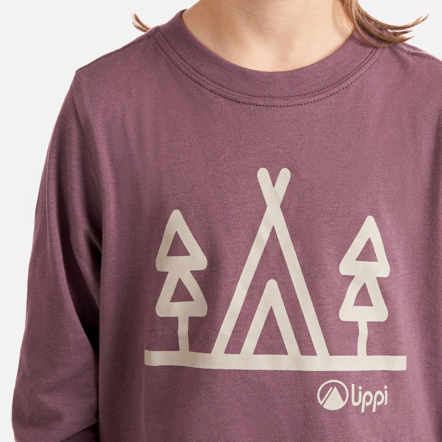 Polera Niña Logo Lippi Long Sleeve T-Shirt Malva Lippi-3