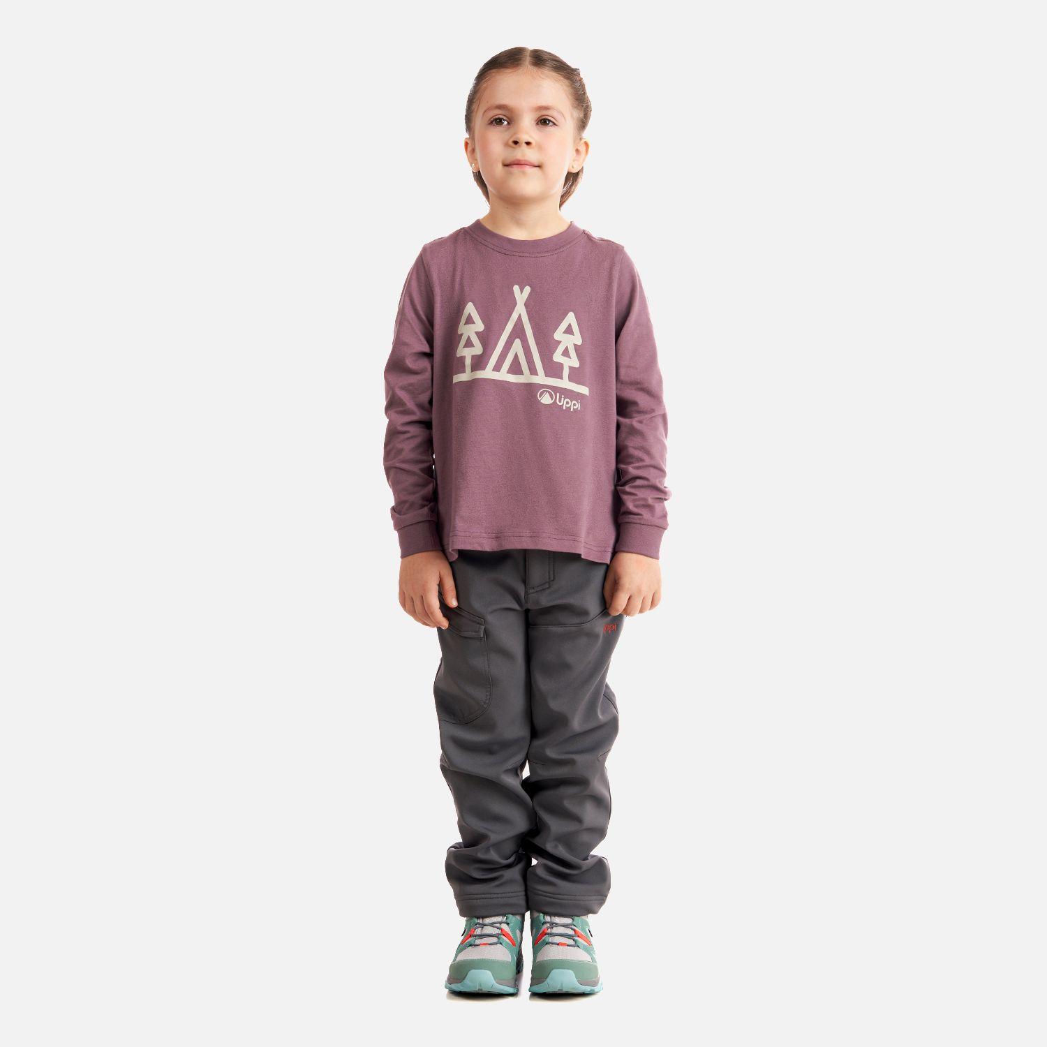 Polera Niña Logo Lippi Long Sleeve T-Shirt Malva Lippi-4