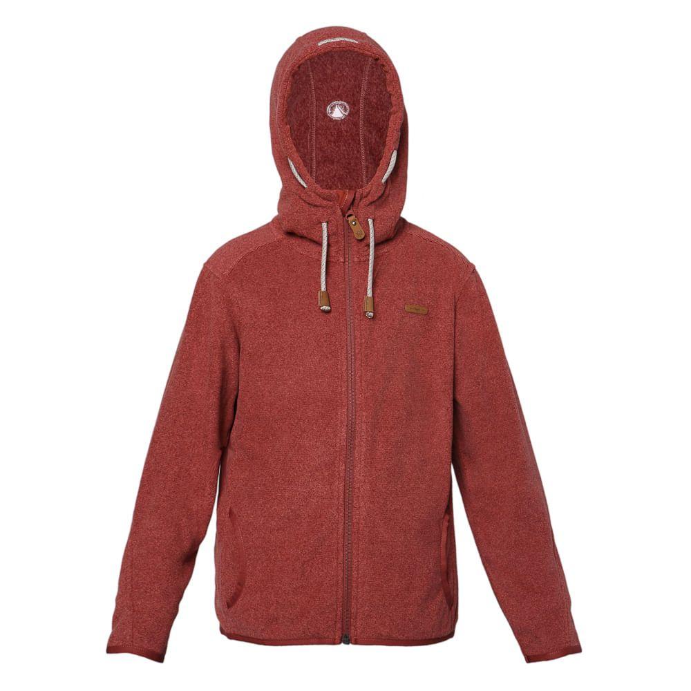 Poleron Niño Stripes Nano-F Jacket Burdeo / Terracota Lippi-0