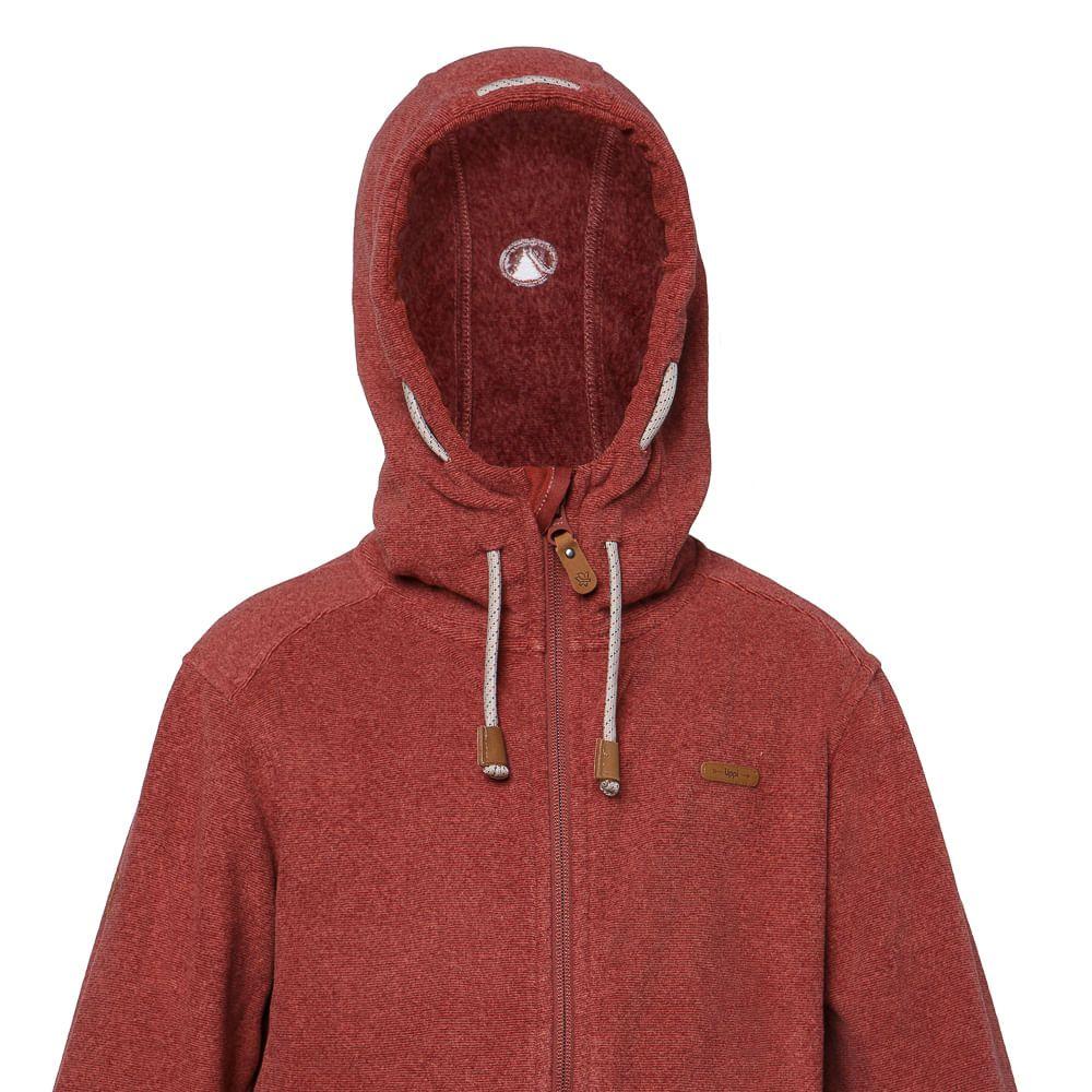 Poleron Niño Stripes Nano-F Jacket Burdeo / Terracota Lippi-3