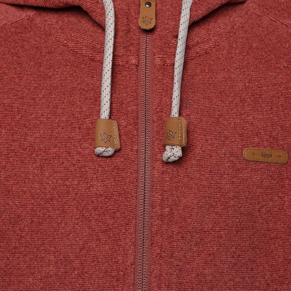 Poleron Niño Stripes Nano-F Jacket Burdeo / Terracota Lippi-4