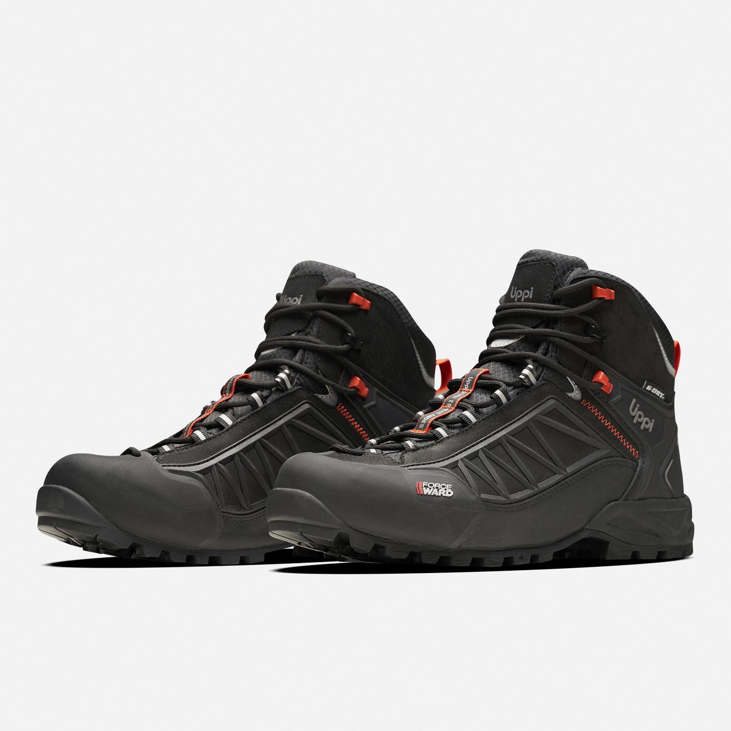 Botín Hombre Bravo Evo Negro / Rojo Lippi I26-3