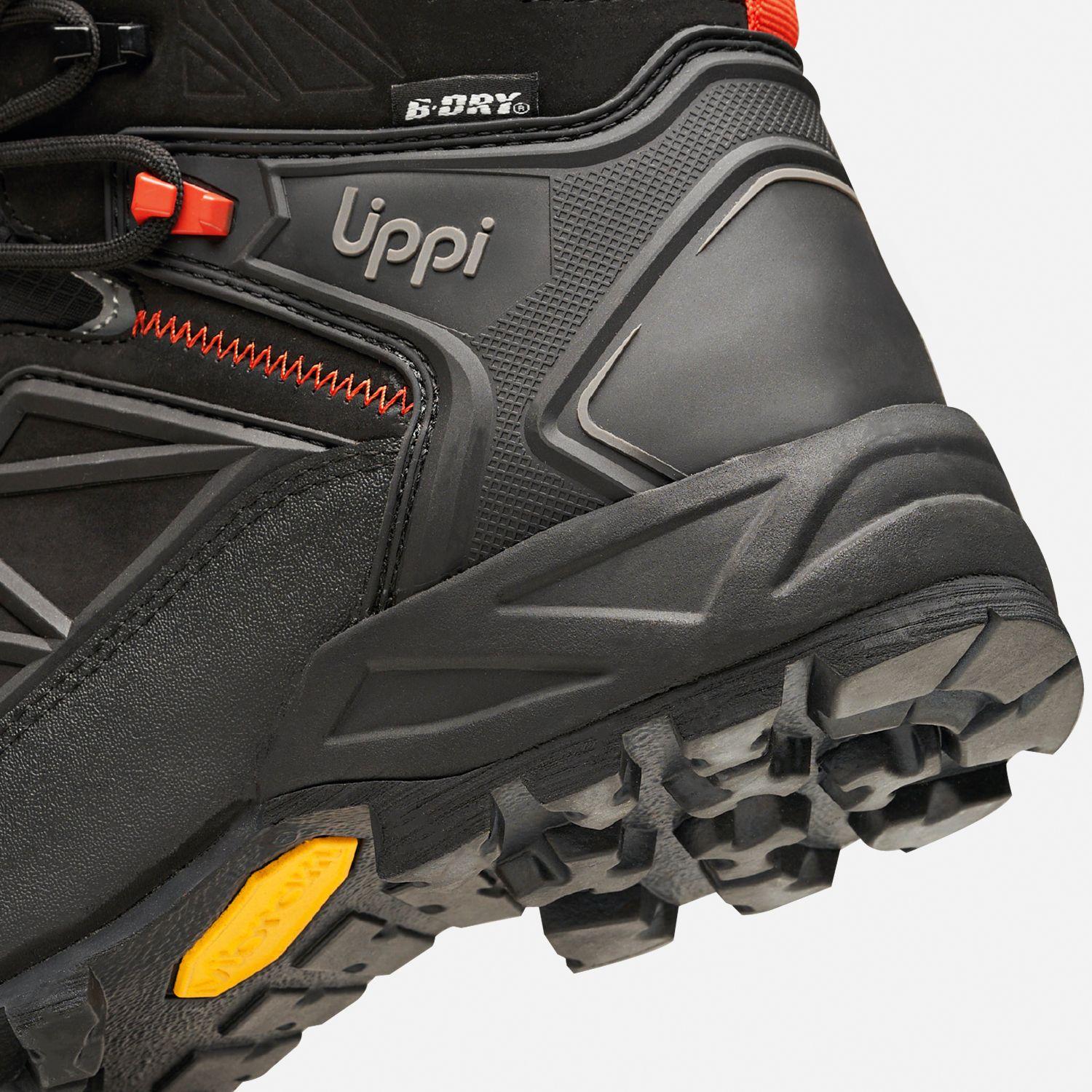 Botín Hombre Bravo Evo Negro / Rojo Lippi I26-7