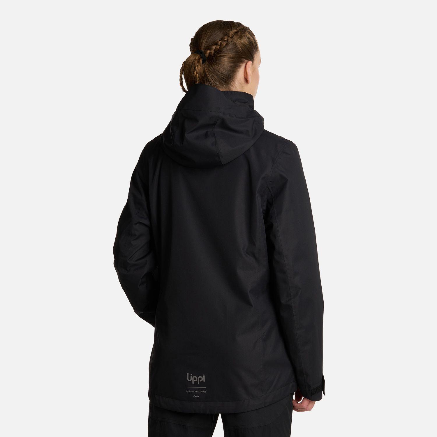 Chaqueta Mujer Tres Cruces Fusion-3 Hoody Negro Lippi I25-3