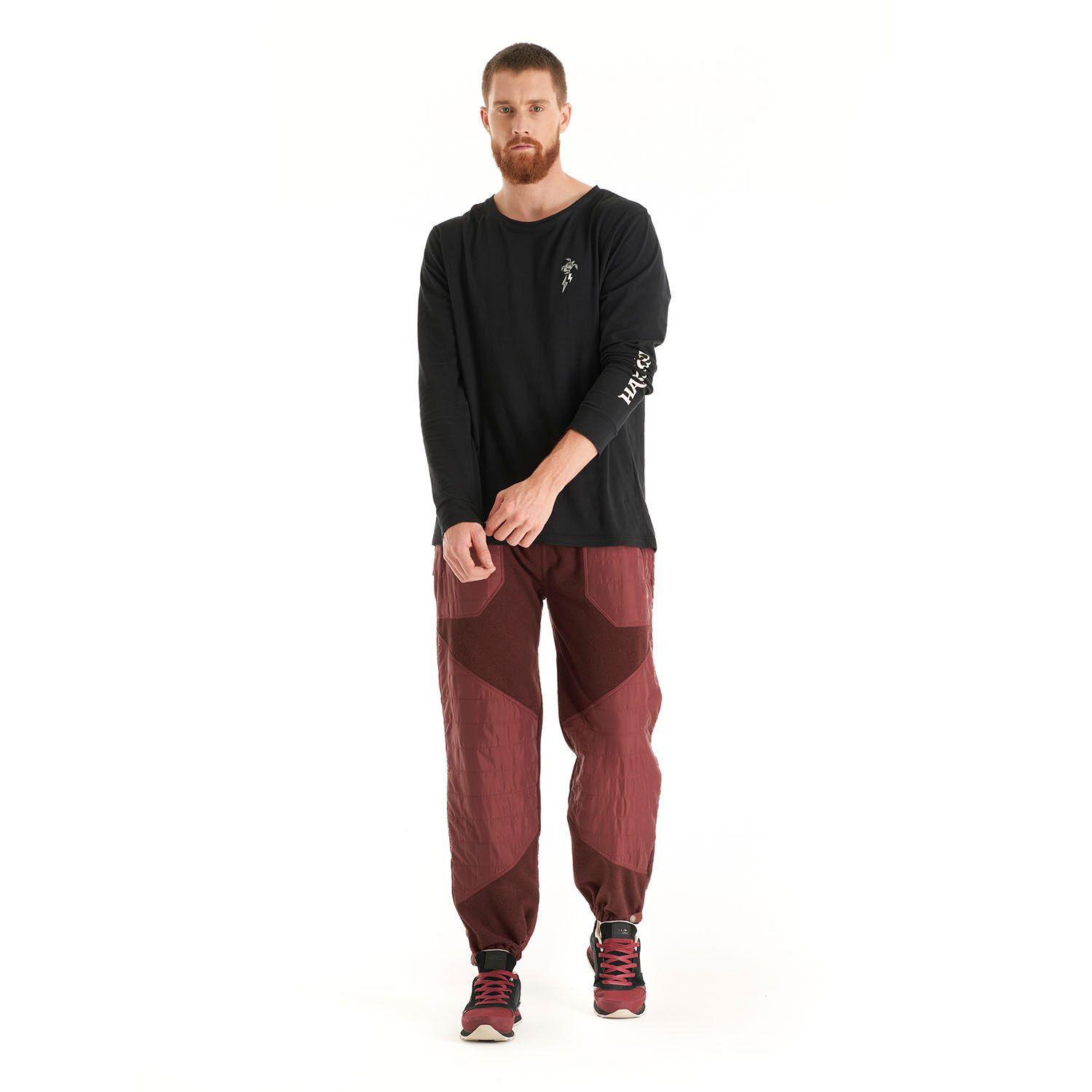 Pantalon Hombre Calentin Burdeo Haka Honu-8