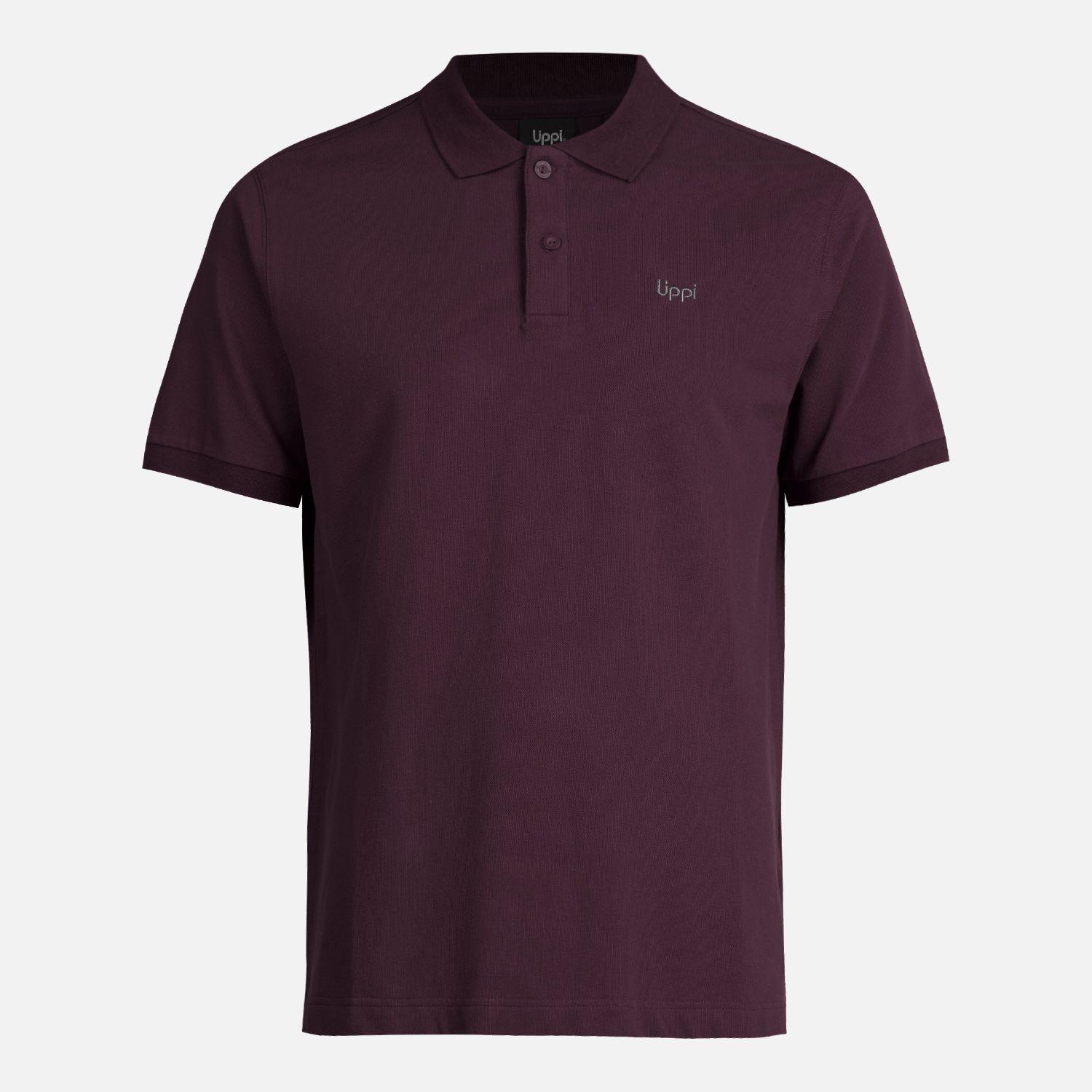 Polera Hombre First Class Elastic Polo Burdeo Lippi-0