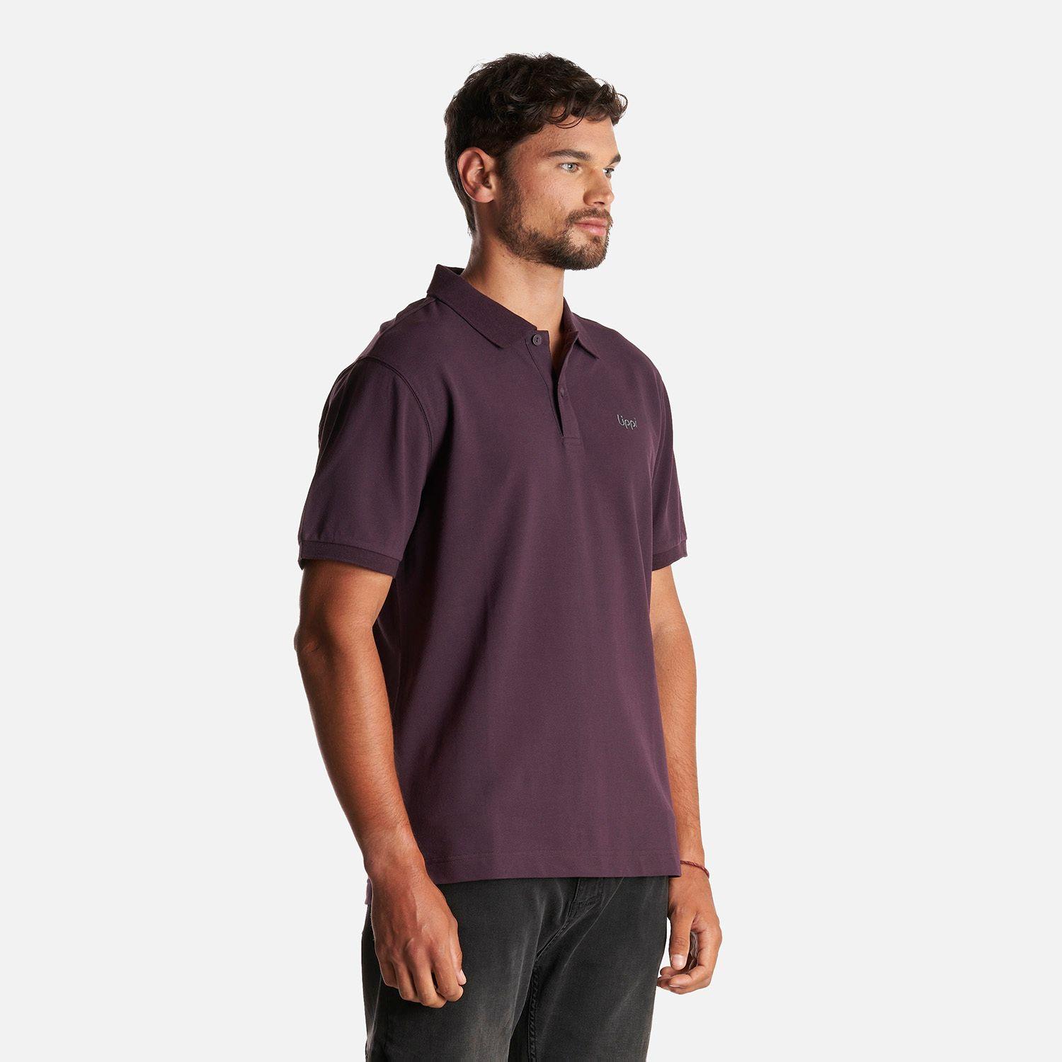 Polera Hombre First Class Elastic Polo Burdeo Lippi-2