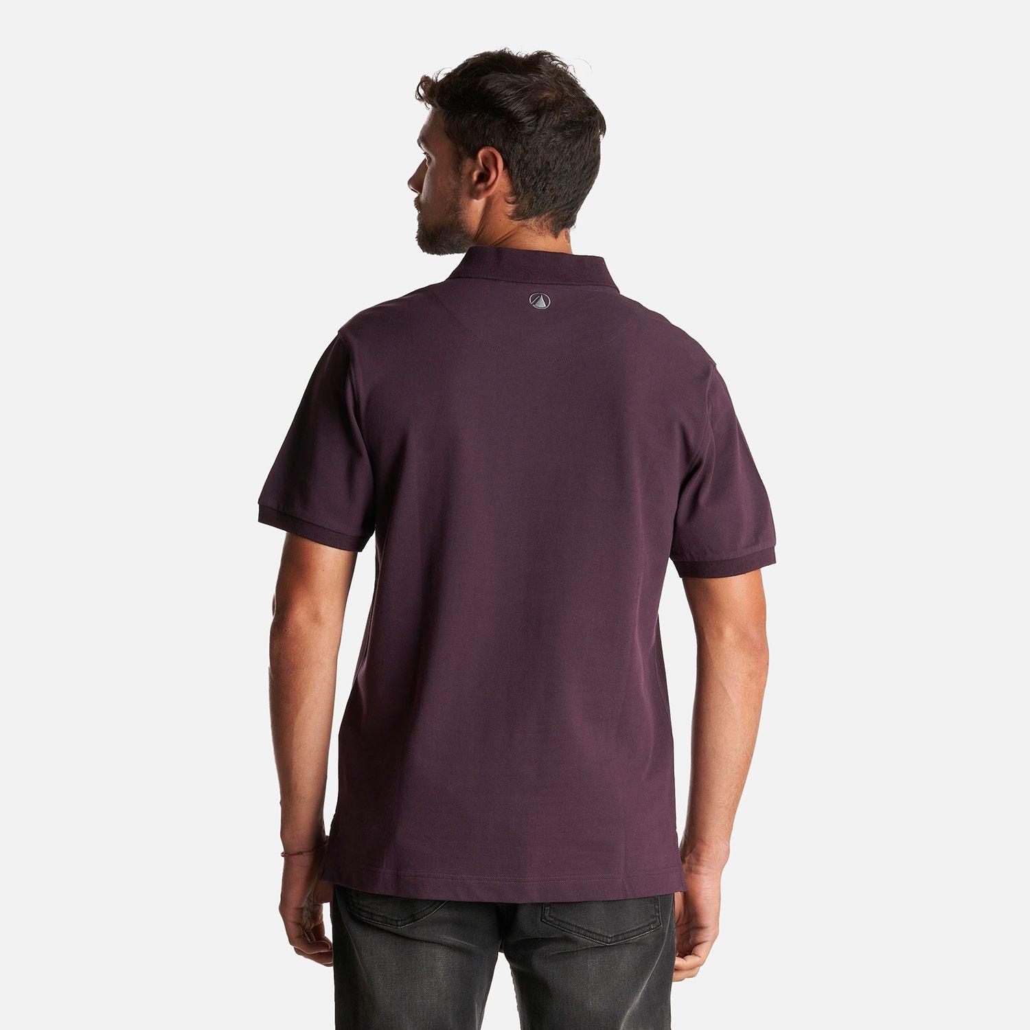 Polera Hombre First Class Elastic Polo Burdeo Lippi-3