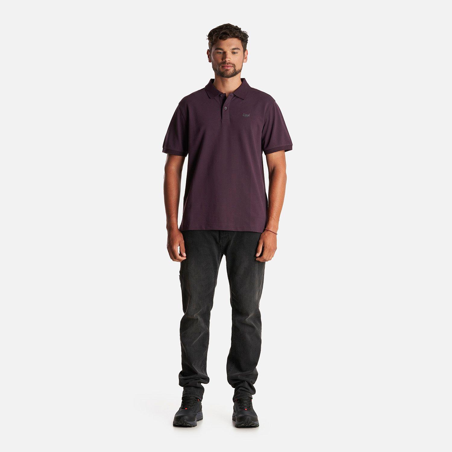 Polera Hombre First Class Elastic Polo Burdeo Lippi-5