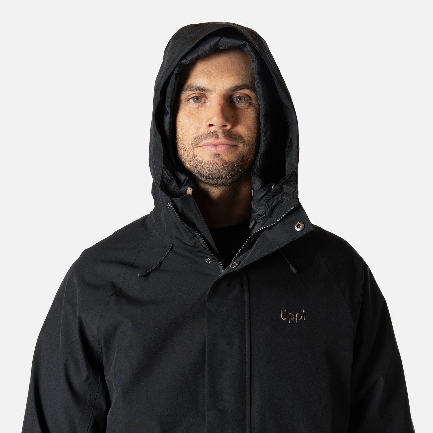 Chaqueta Hombre Hicken Fusion-3 B-Dry Hoody Jacket Negro Lippi I26-3