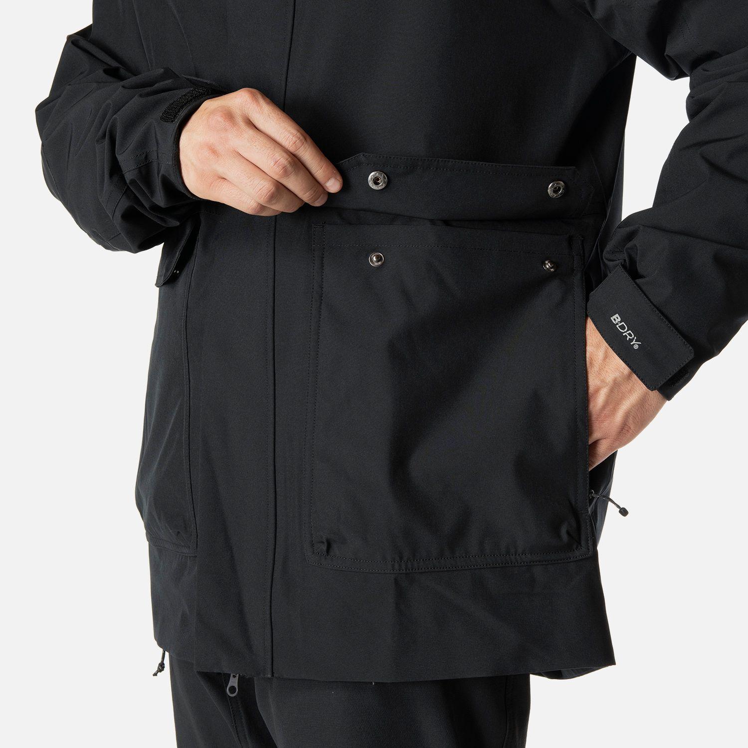 Chaqueta Hombre Hicken Fusion-3 B-Dry Hoody Jacket Negro Lippi I26-4