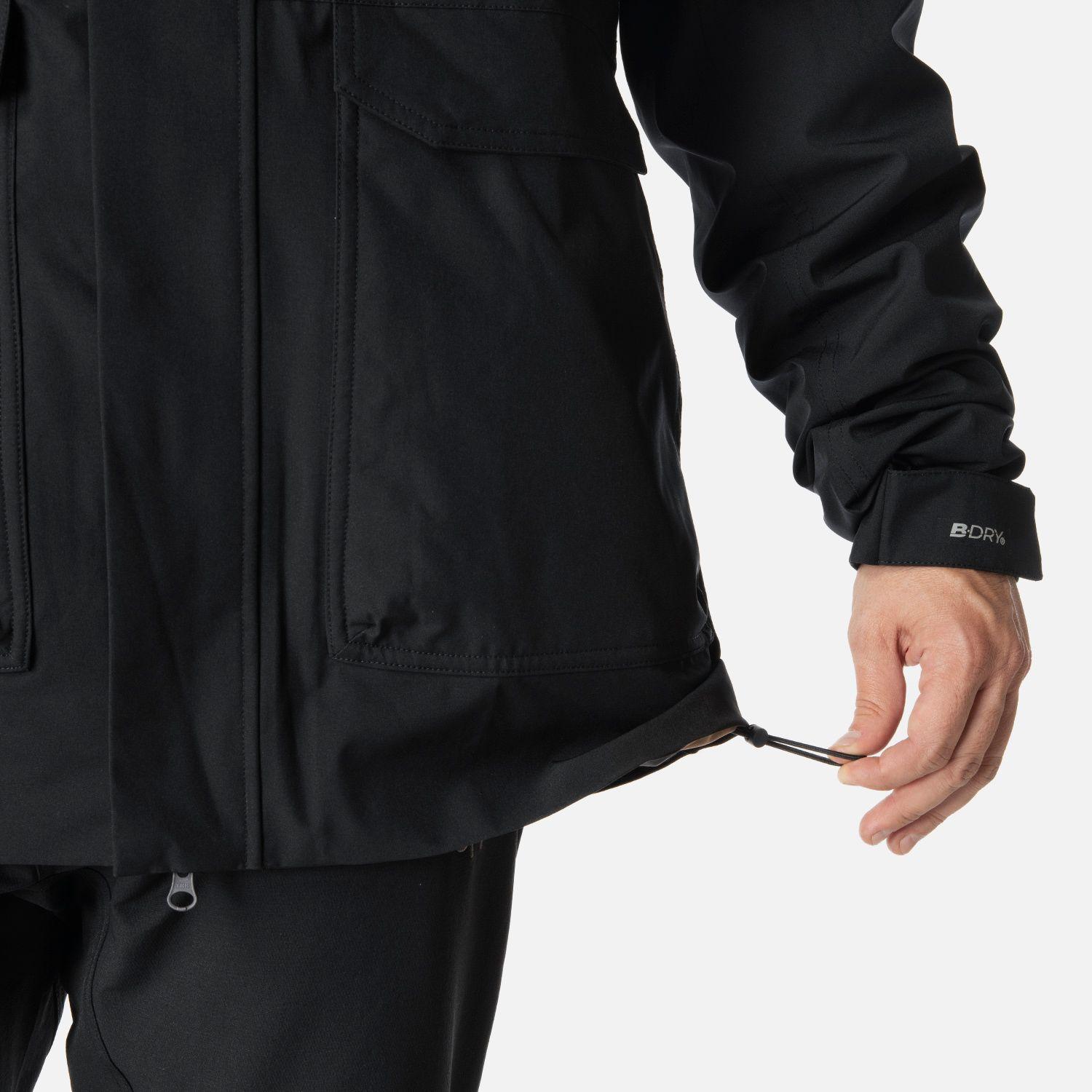 Chaqueta Hombre Hicken Fusion-3 B-Dry Hoody Jacket Negro Lippi I26-5