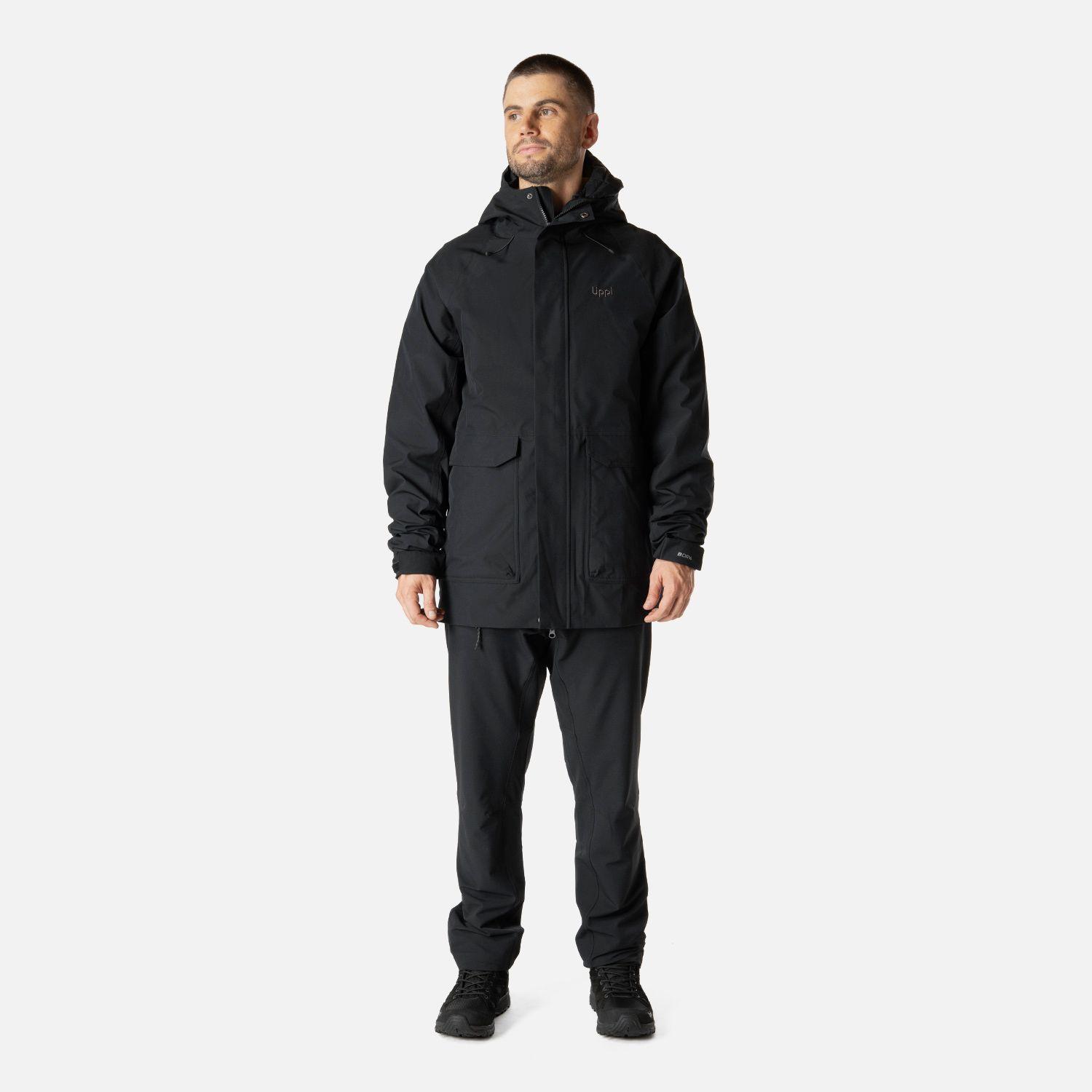 Chaqueta Hombre Hicken Fusion-3 B-Dry Hoody Jacket Negro Lippi I26-7
