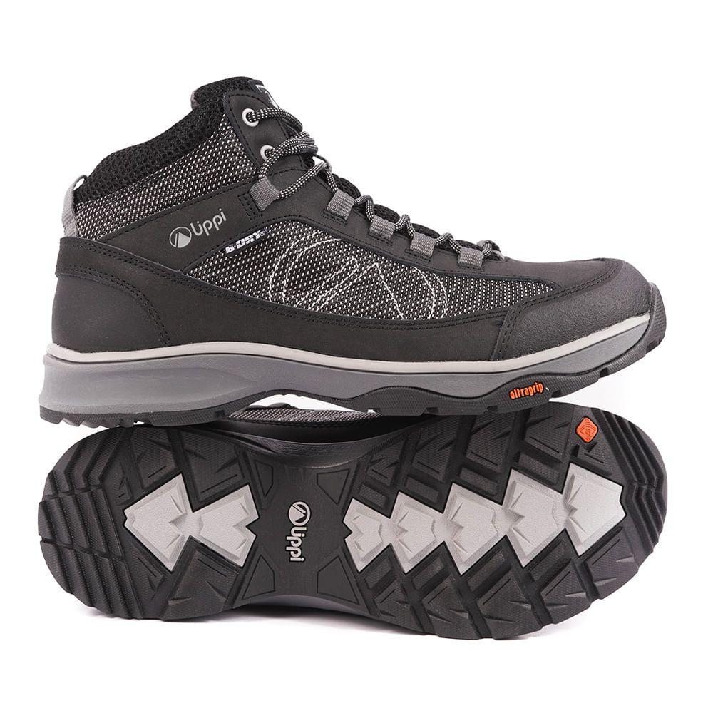 Botín Hombre Slate B-Dry Negro Gris Lippi-2