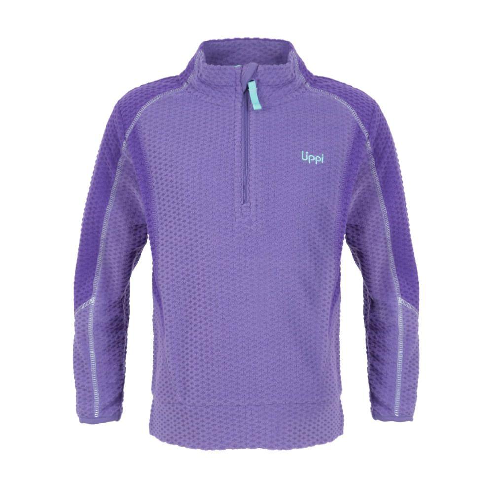 Poleron Niña Saltamontes Nano-F 1/4 Zip Lavanda Lippi-0
