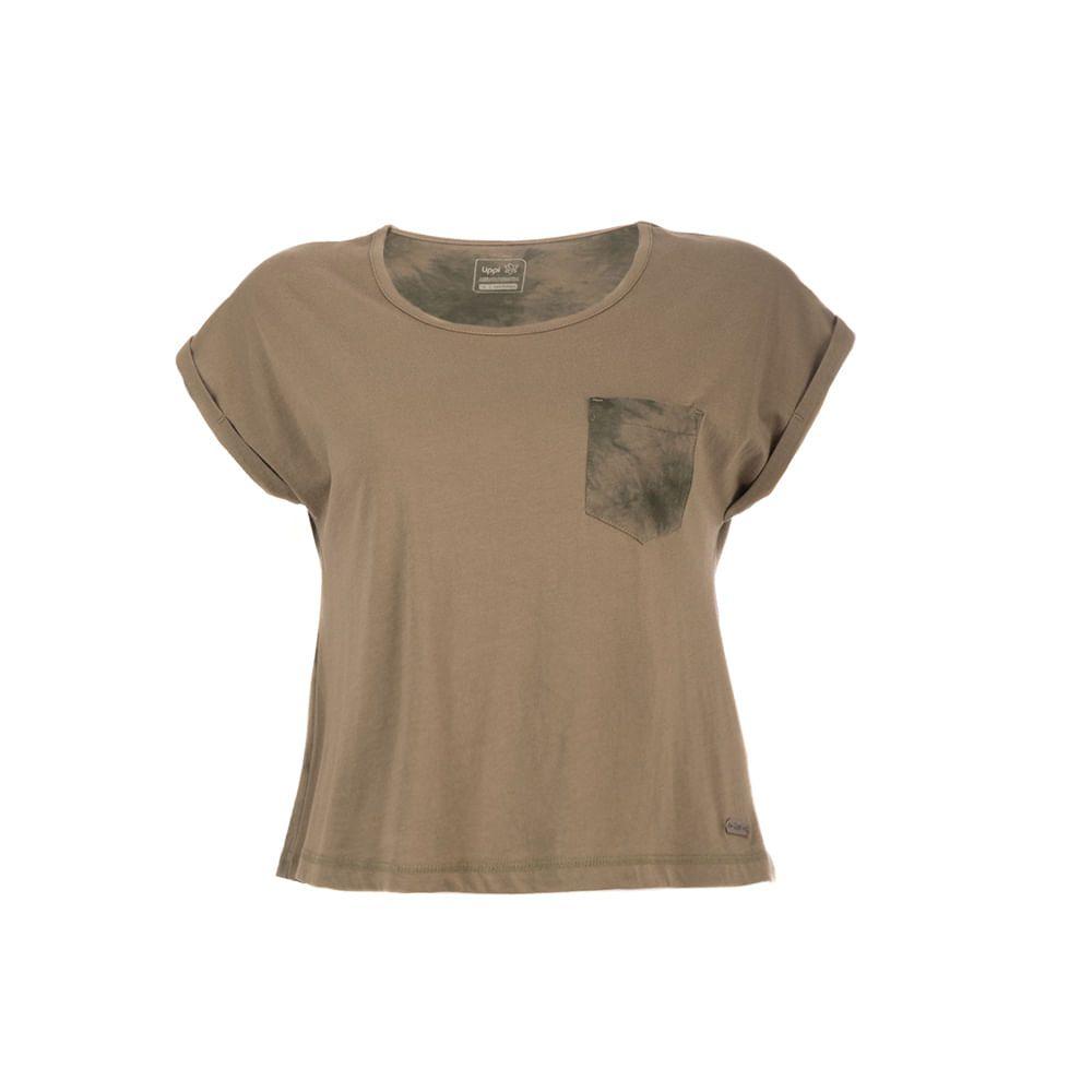 Polera Mujer Sunset T-Shirt Verde Militar Lippi-0