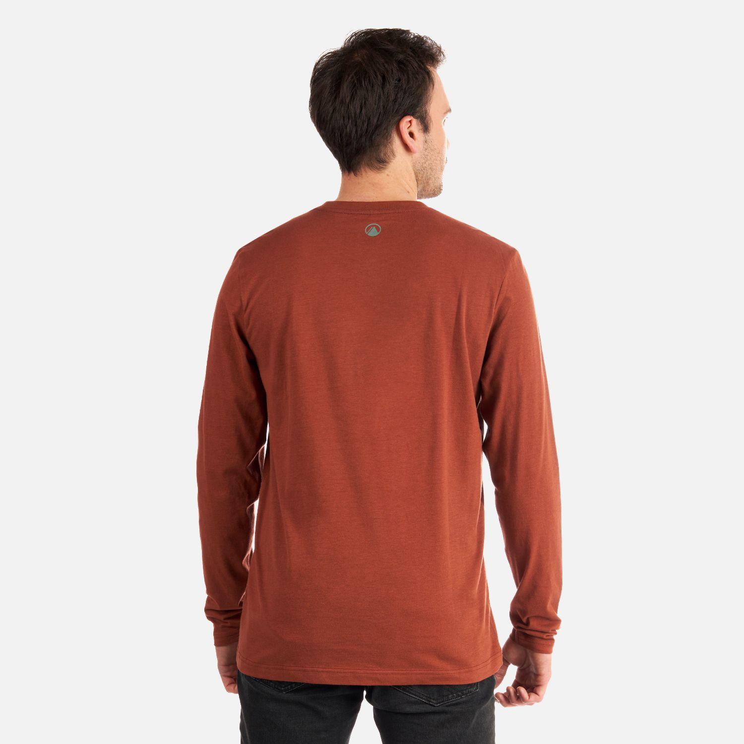 Polera Hombre Logo Lippi Long Sleeve T-Shirt Terracota Lippi-4