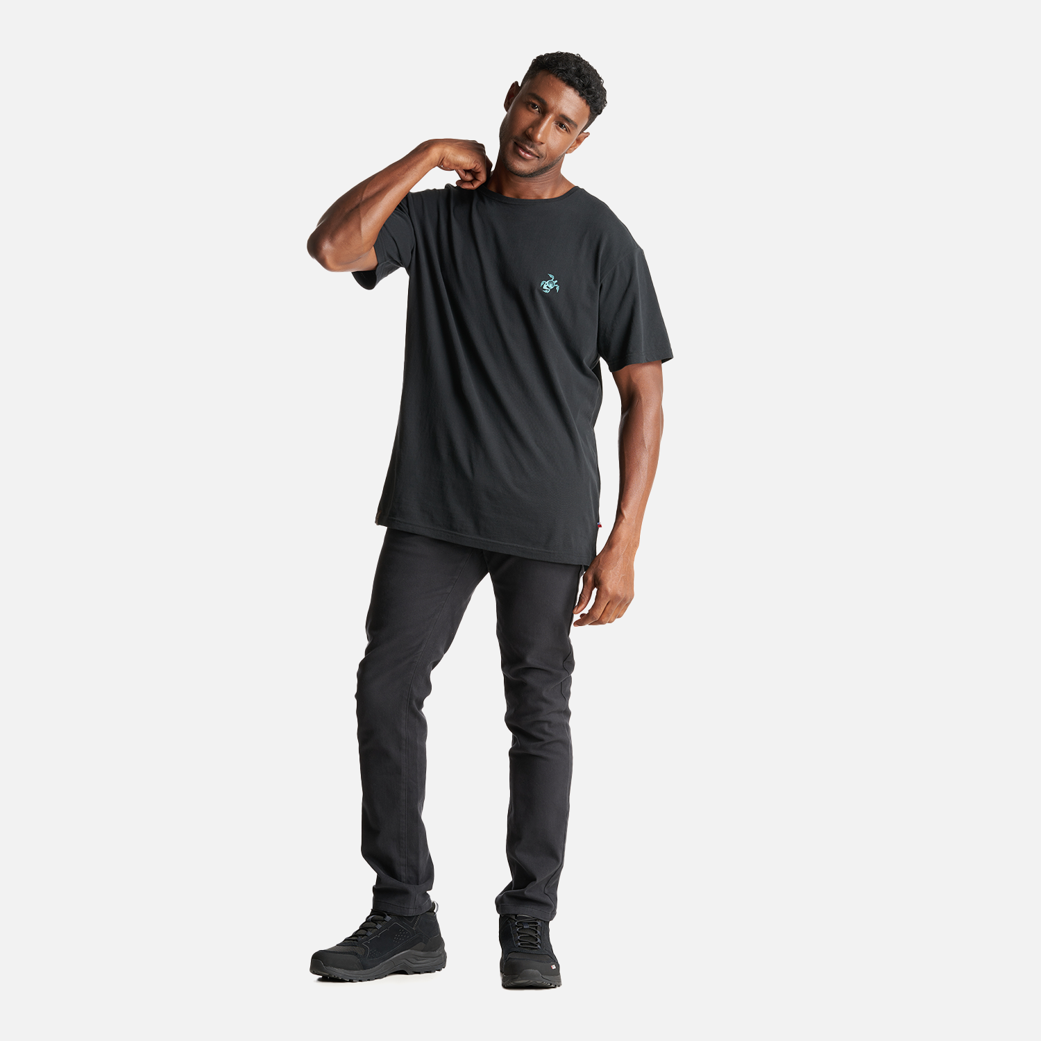 Polera Hombre Polo Negro Haka Honu I23-4