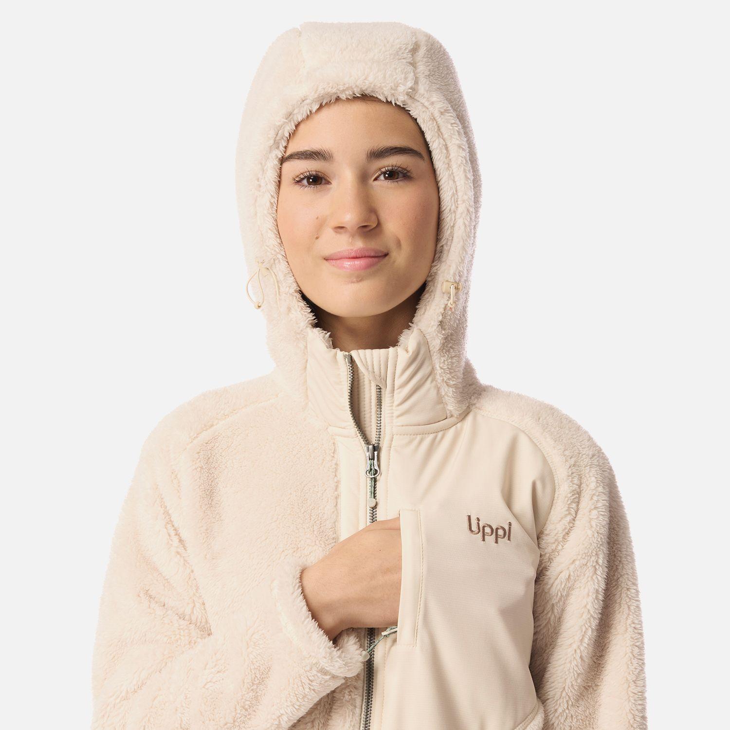 Polar Teen Girl Bear Shaggy-Pro Hoody Jacket Beige Lippi I26-3