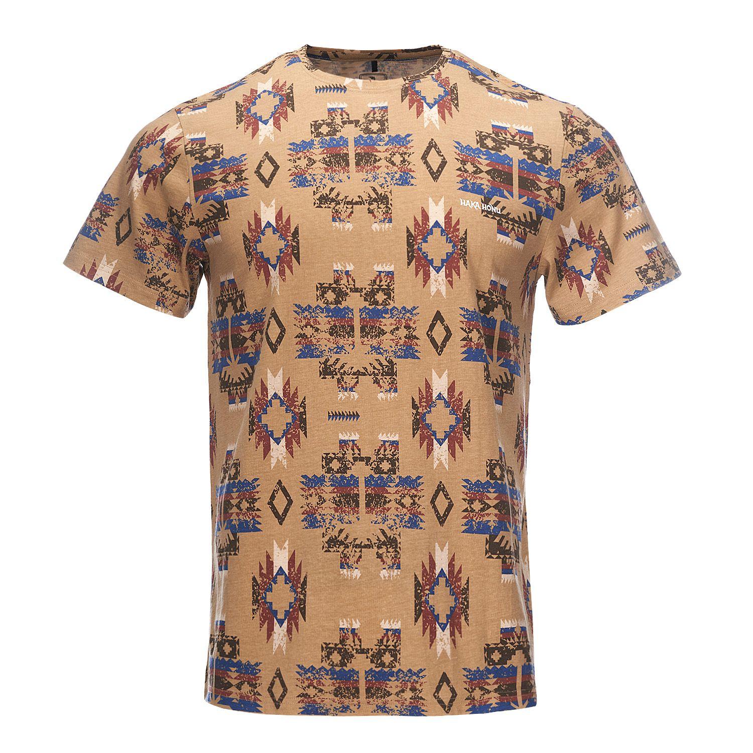 Polera Hombre Azteca Cafe Haka Honu-0