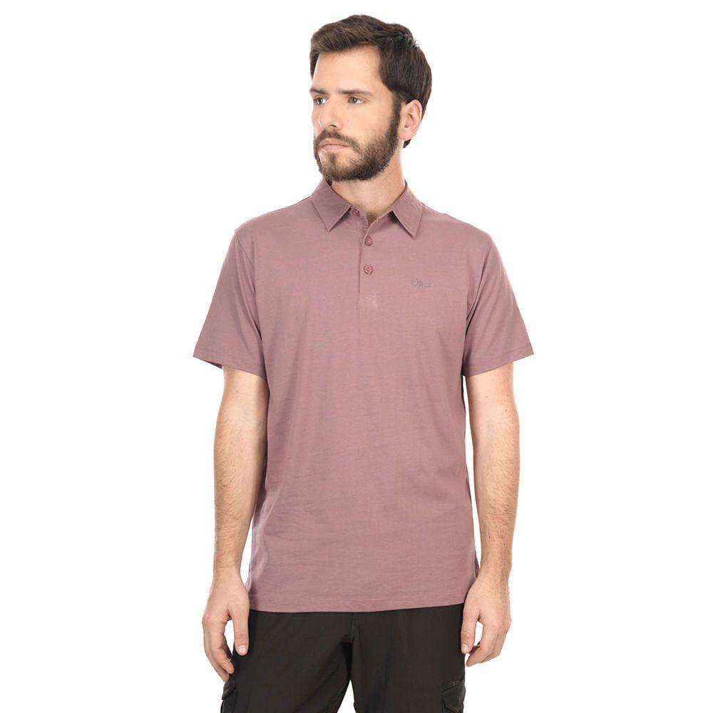 Polera Hombre Minimalist UV-Stop Polo Rojo Coral Lippi-0