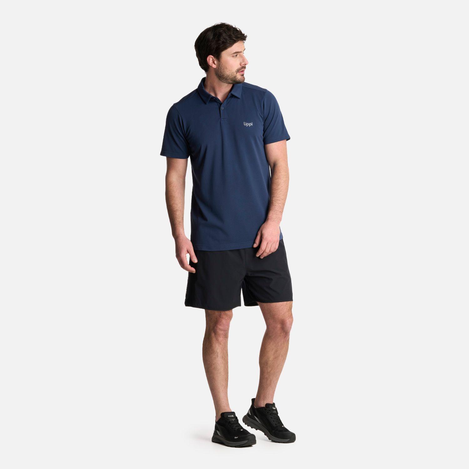 Polera Hombre B-Classic Seamless Polo Azul Marino Lippi-4