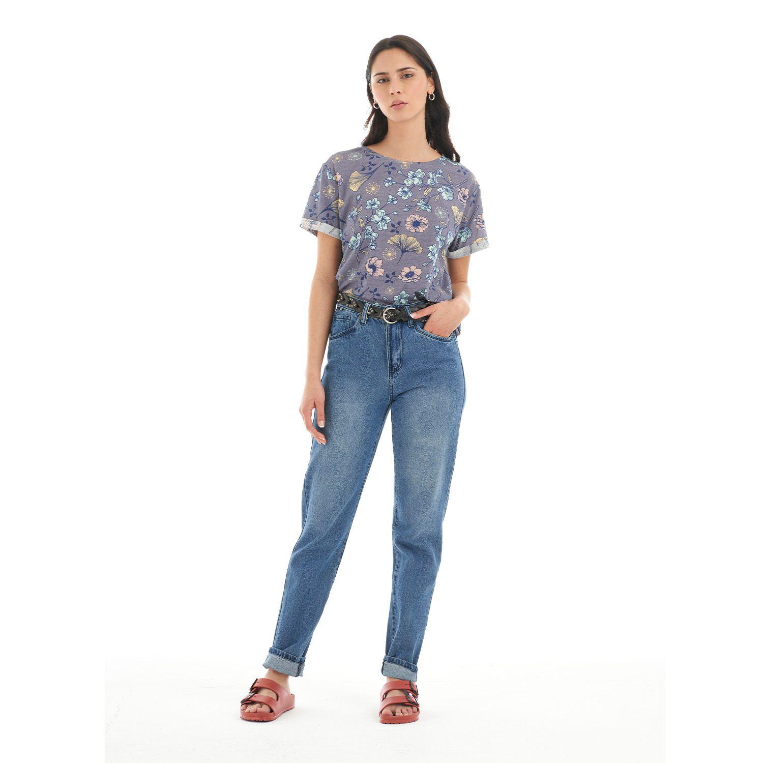 Polera Mujer Flora Morado Haka Honu-7