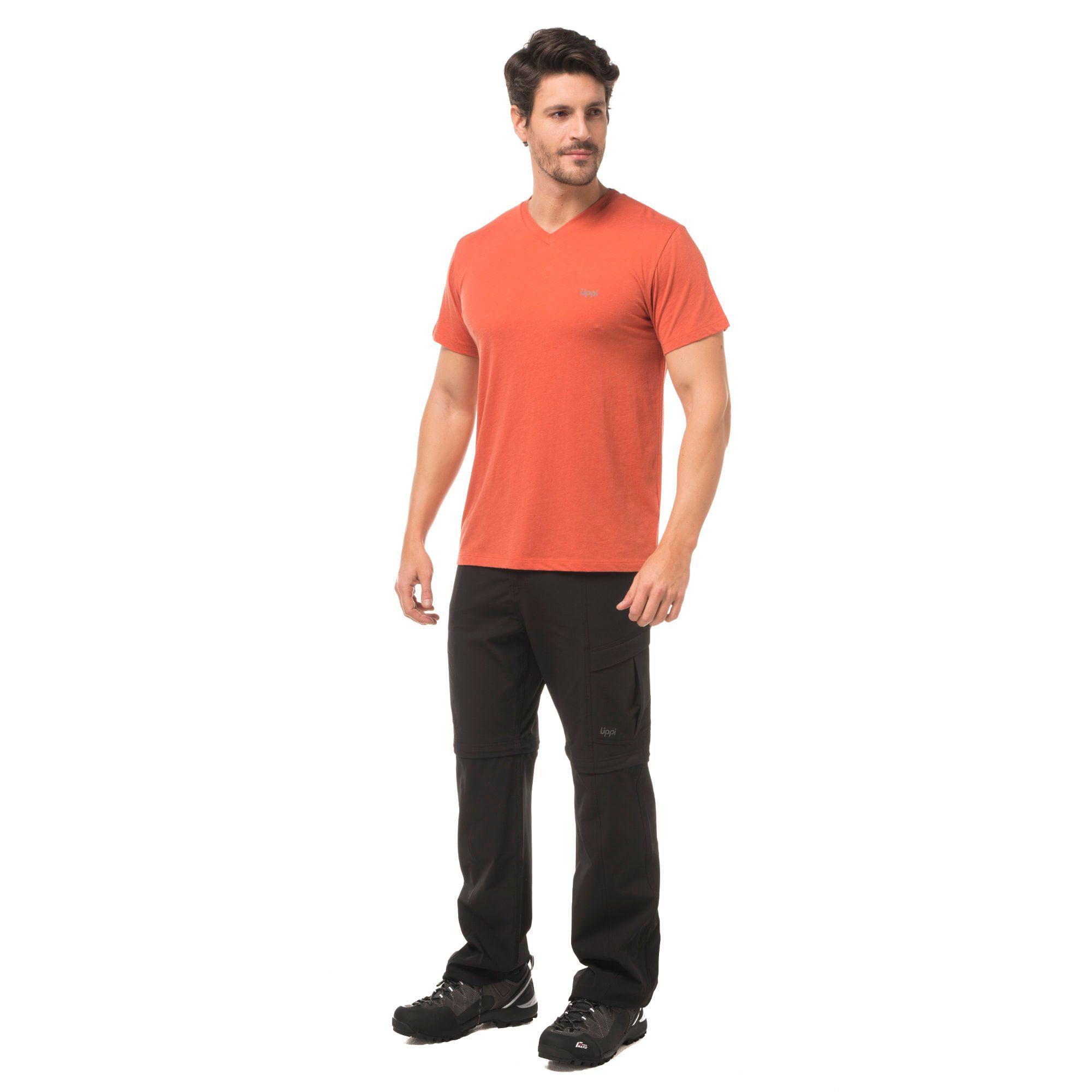 Polera Hombre Montserrat Cotton T-Shirt Melange Azul Marino Lippi-2