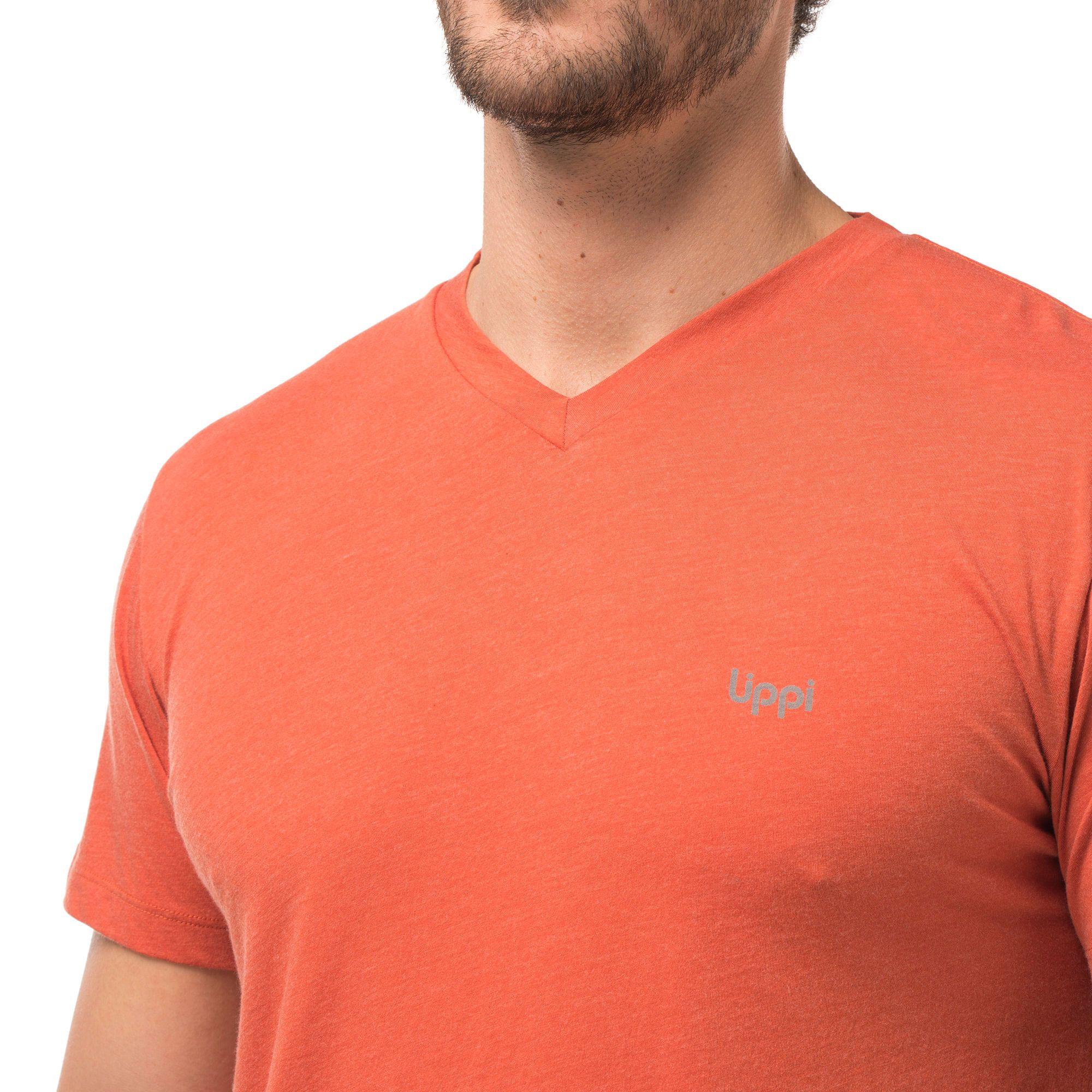 Polera Hombre Montserrat Cotton T-Shirt Melange Azul Marino Lippi-4