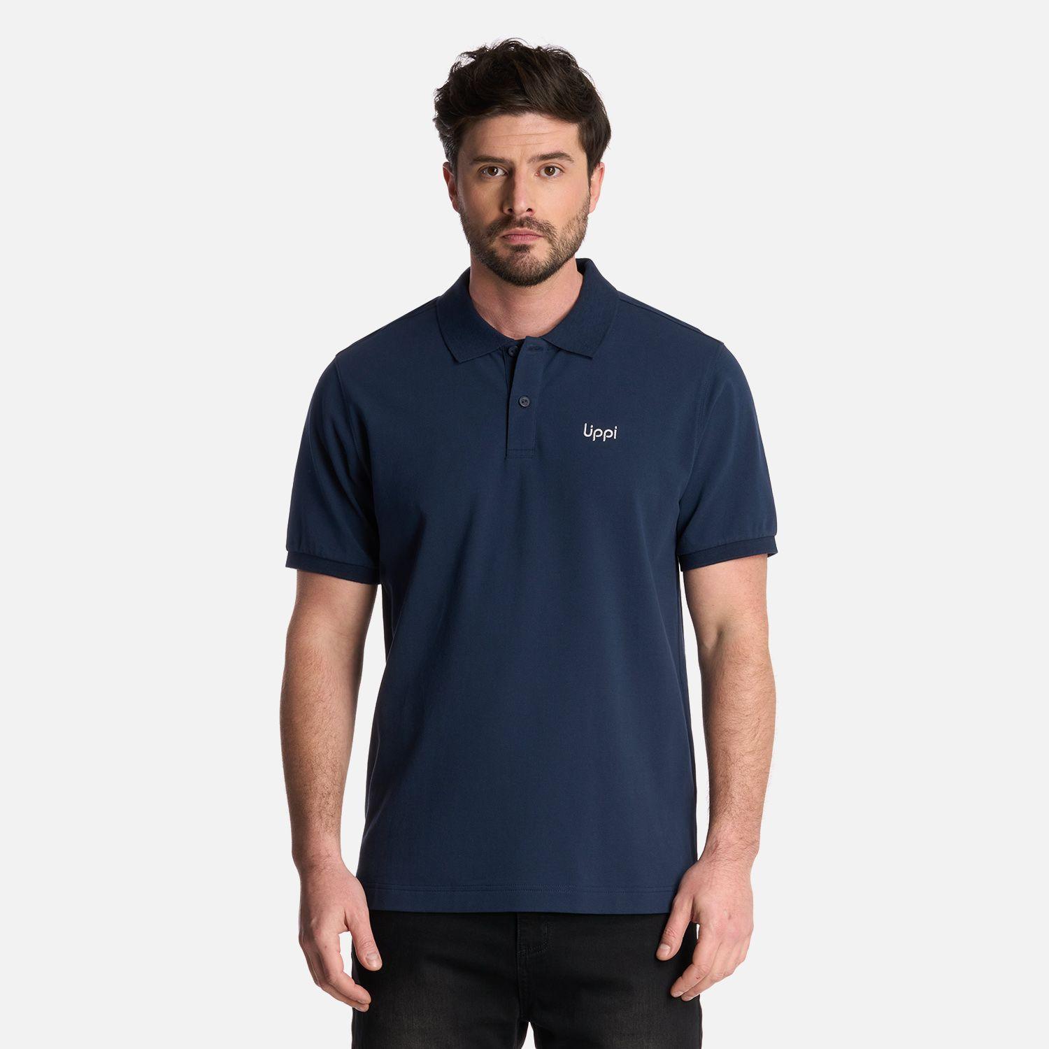 Polera Hombre First Class Elastic Polo Azul Marino Lippi-0