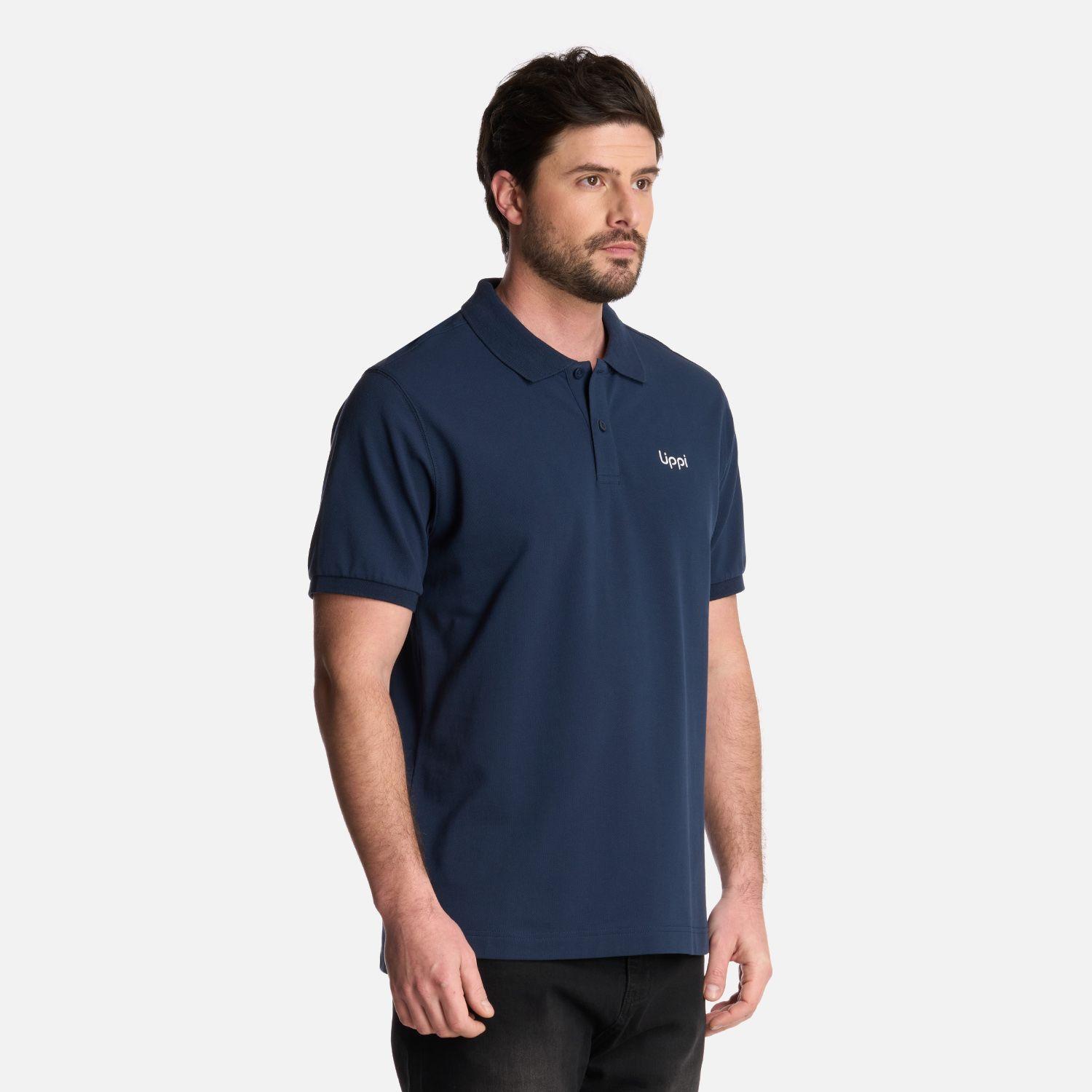 Polera Hombre First Class Elastic Polo Azul Marino Lippi-1
