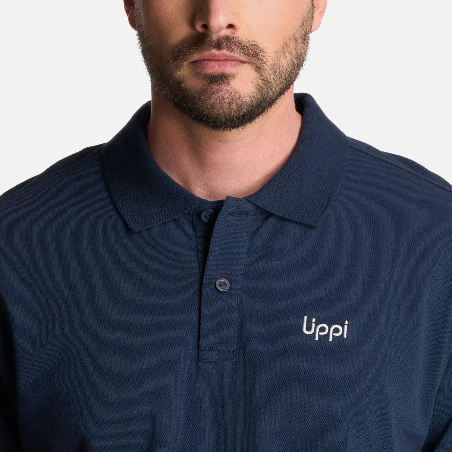 Polera Hombre First Class Elastic Polo Azul Marino Lippi-3