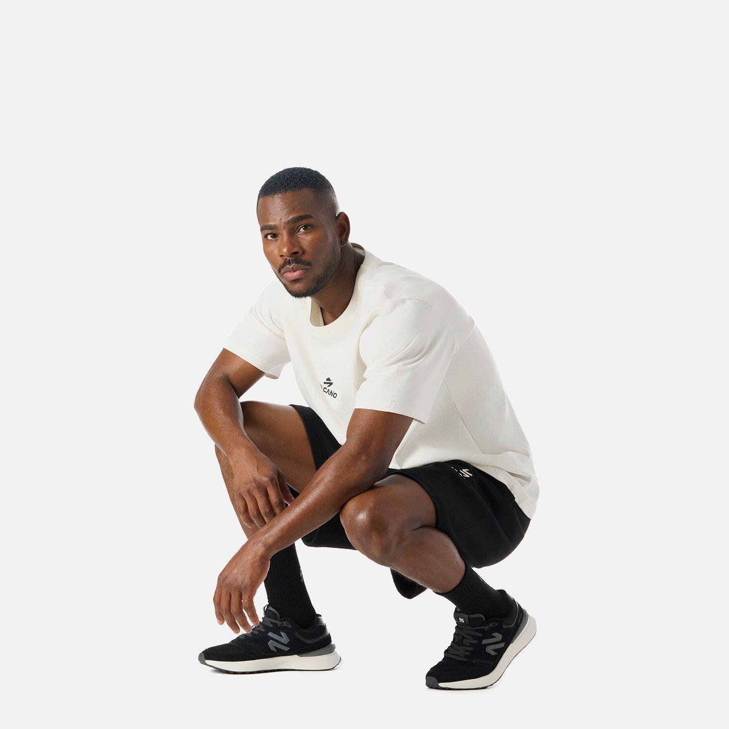 Shorts Hombre Cool Down Negro Vulcano-3