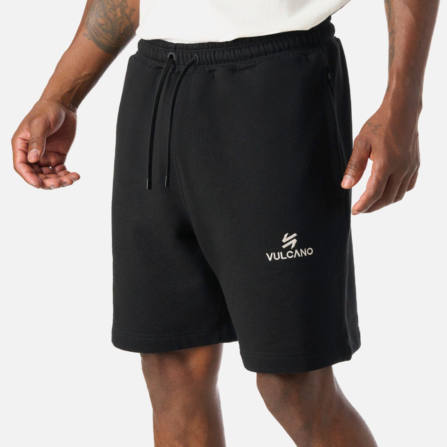 Shorts Hombre Cool Down Negro Vulcano-4