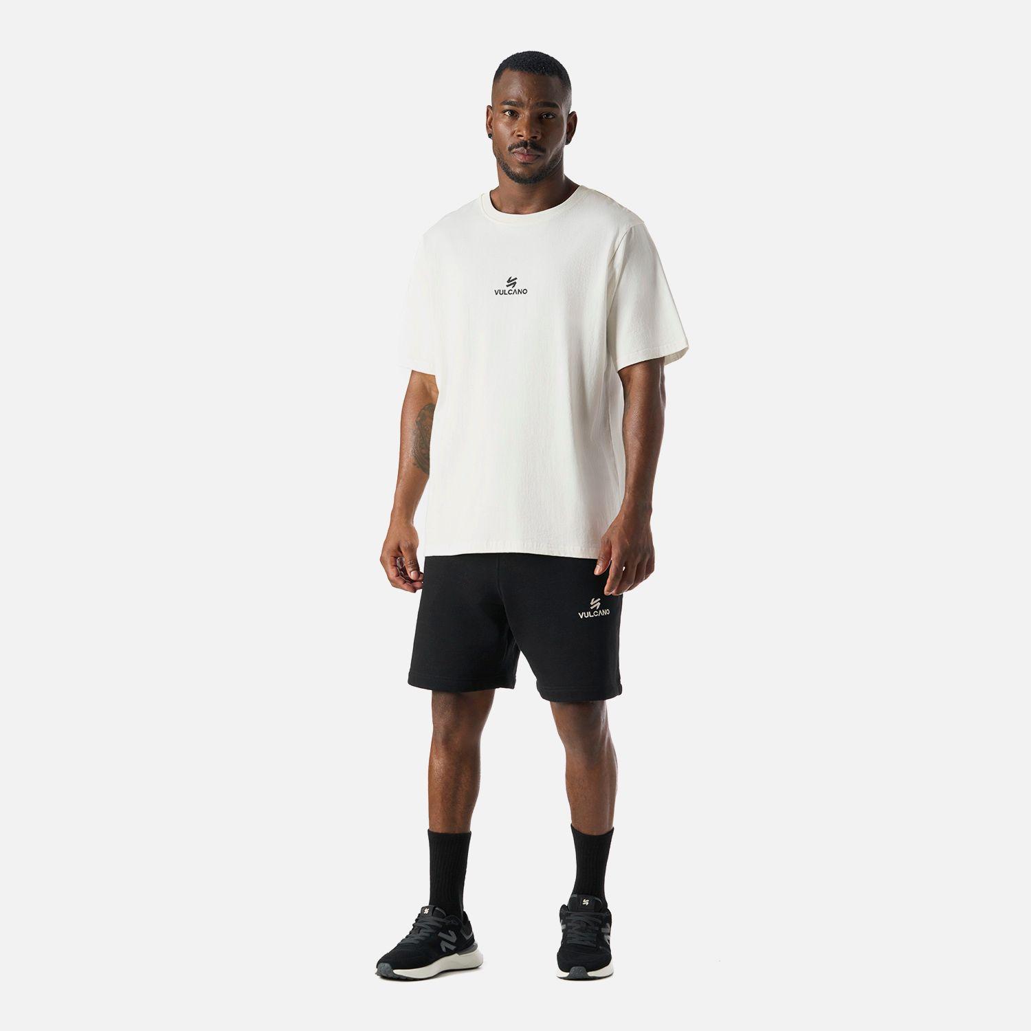 Shorts Hombre Cool Down Negro Vulcano-6