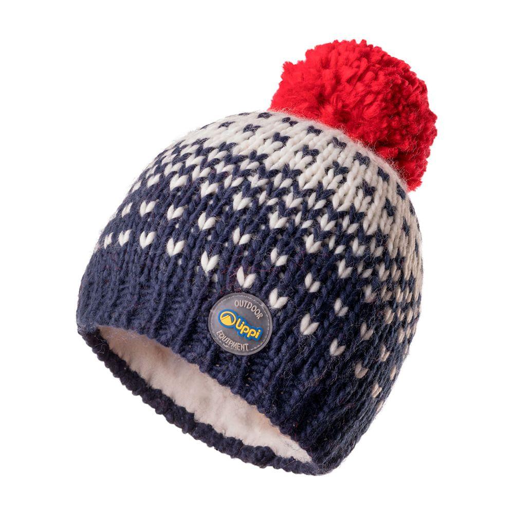 Gorro Unisex Mini Zermatt Pom Beanie Azul Noche Lippi-0