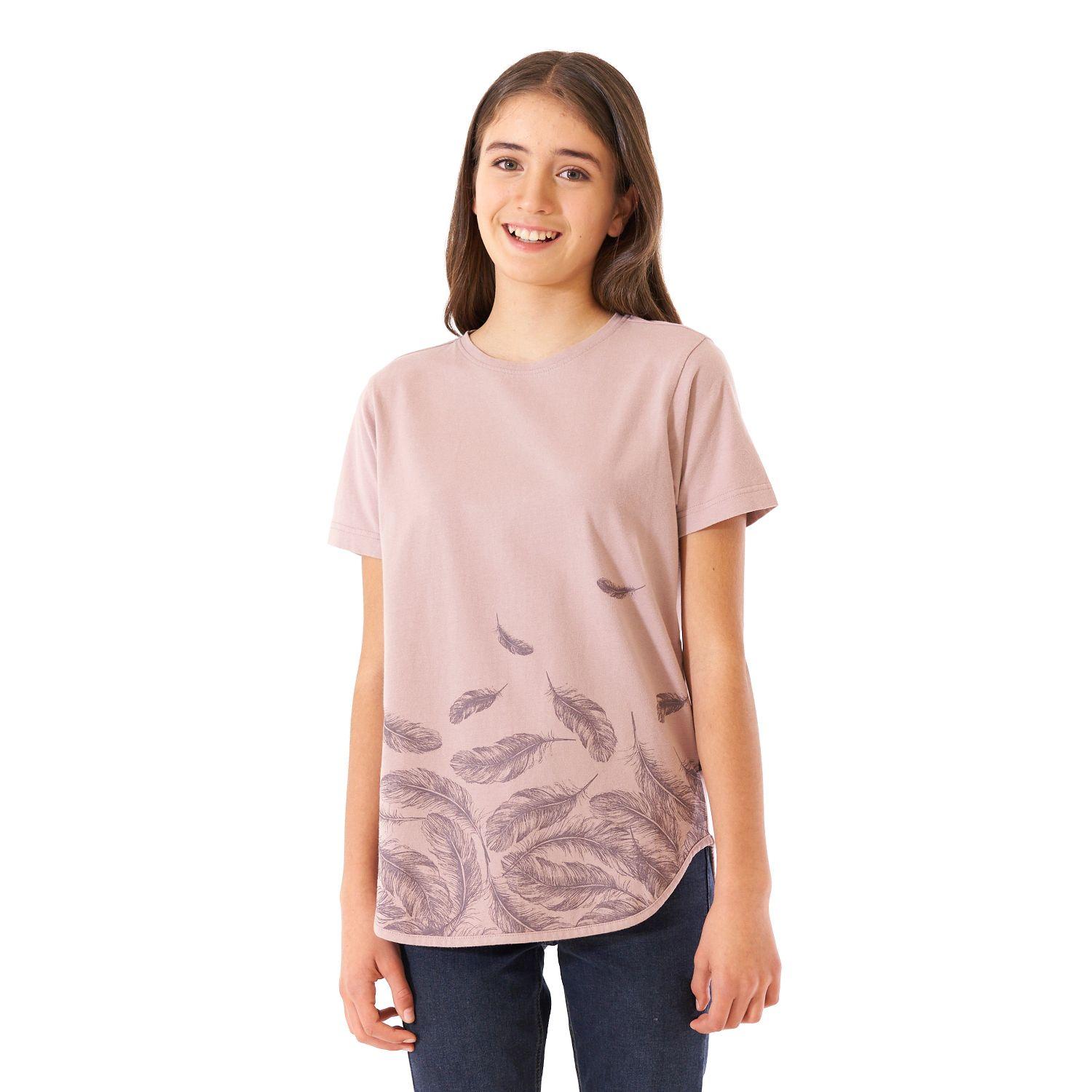 Polera Teen Girl Essential UV-Stop T-Shirt Palo Rosa Lippi-1