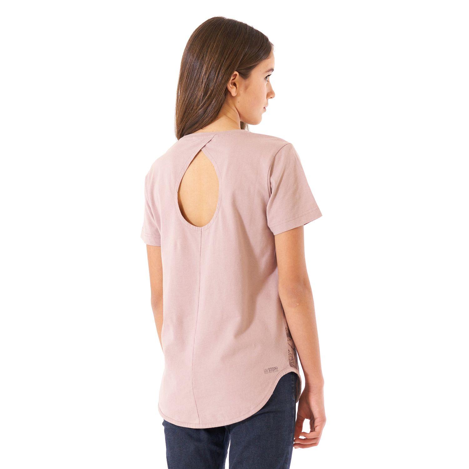 Polera Teen Girl Essential UV-Stop T-Shirt Palo Rosa Lippi-3