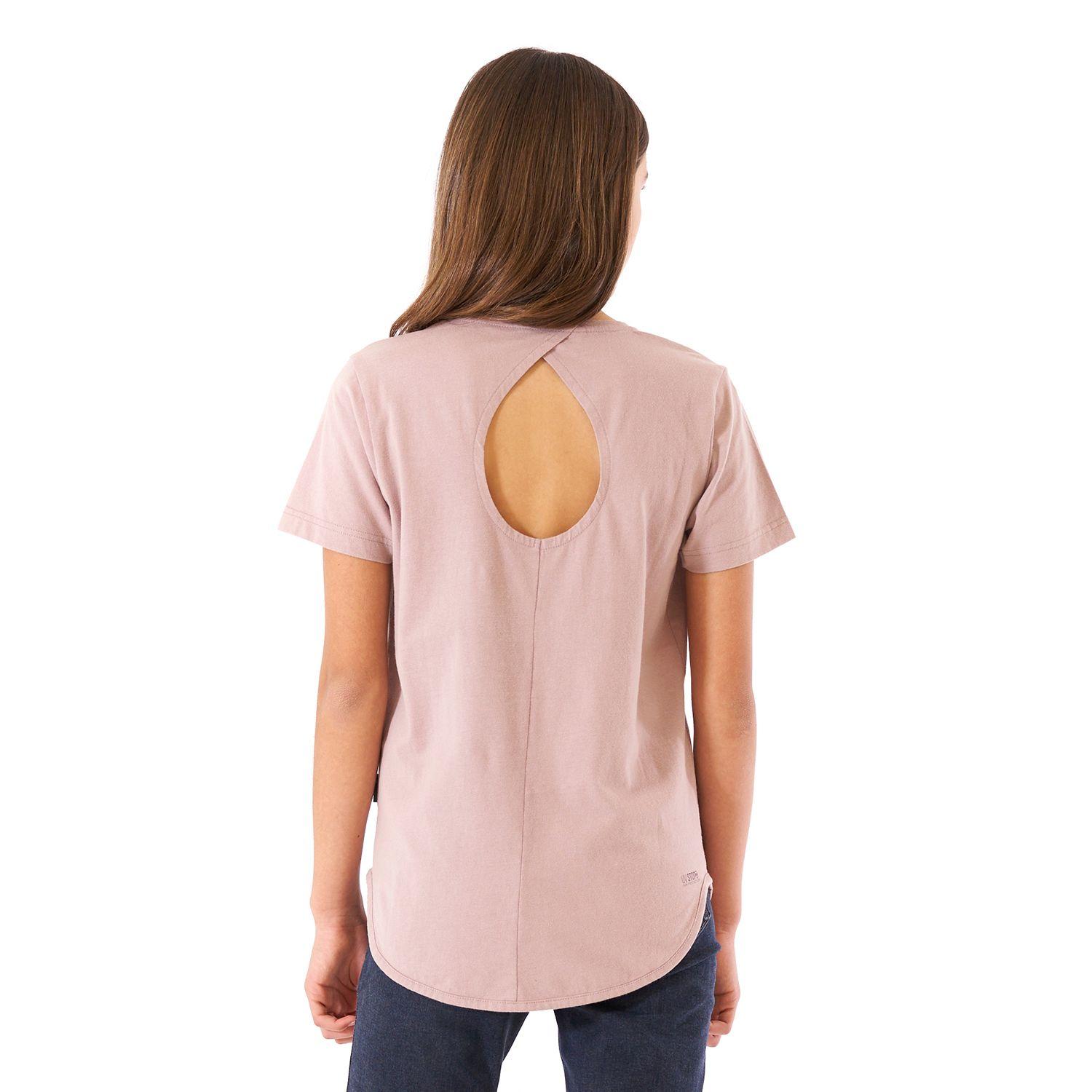 Polera Teen Girl Essential UV-Stop T-Shirt Palo Rosa Lippi-6