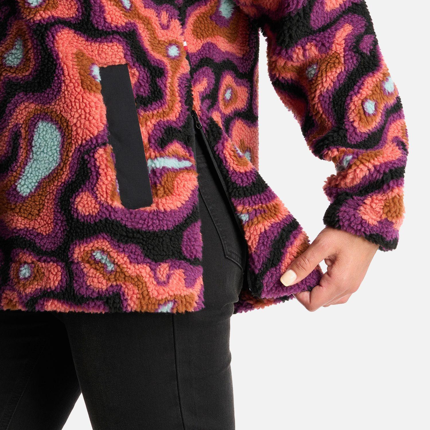 Poleron Mujer Chi-Porrito Print Negro Haka Honu I24-6