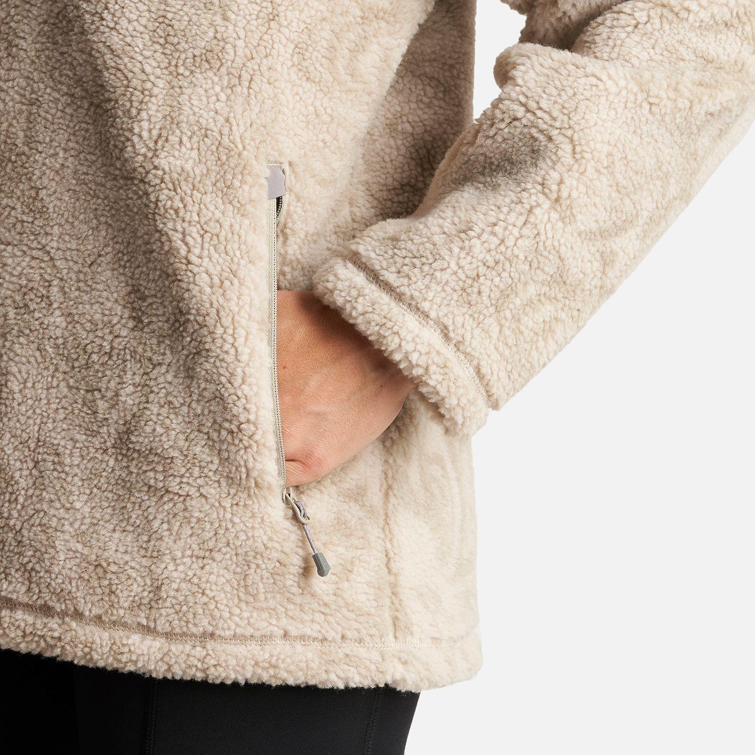 Poleron Mujer Glaciar Sherpa Pro 1/4 Zip Jacket  Print Crema Lippi-5