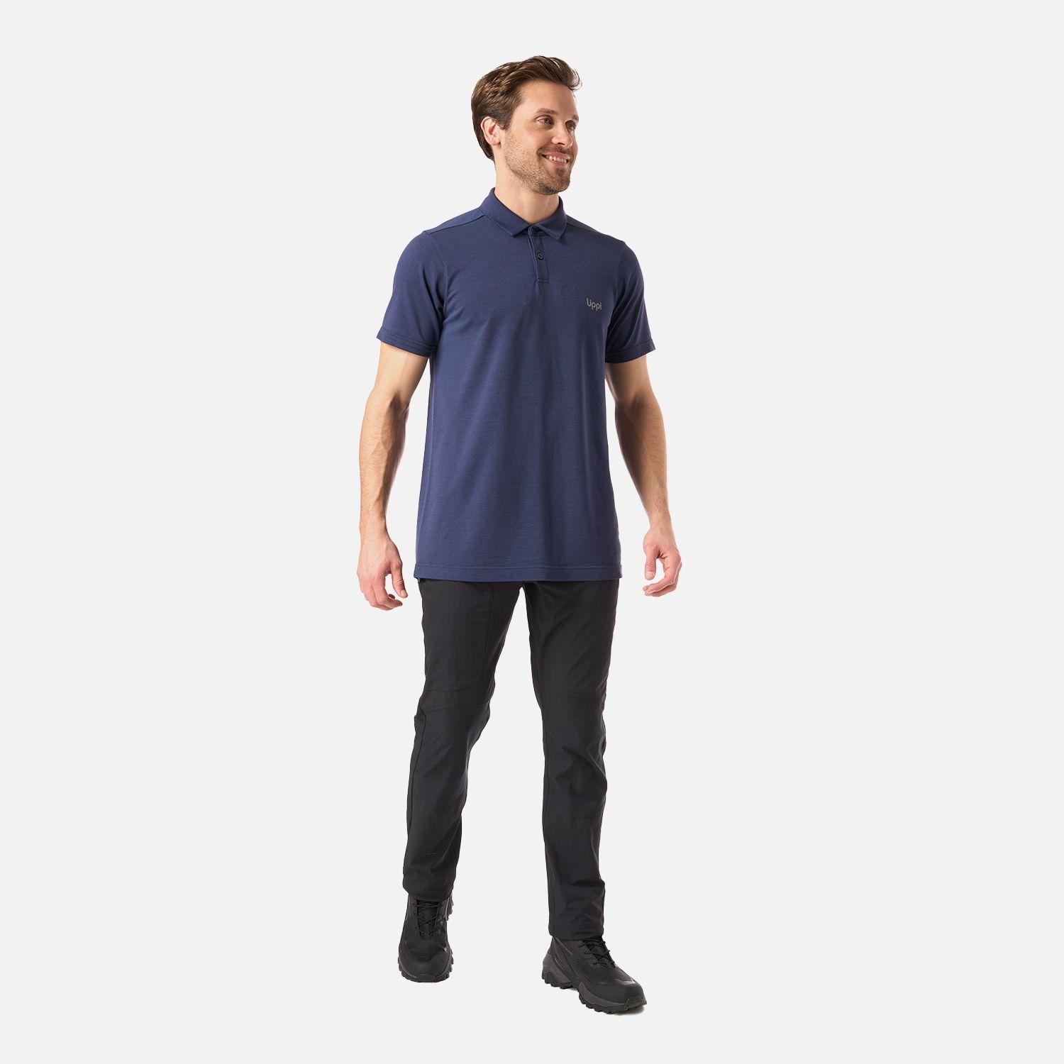 Polera Hombre B-Classic Seamless Polo Azul Oscuro Lippi V26-5