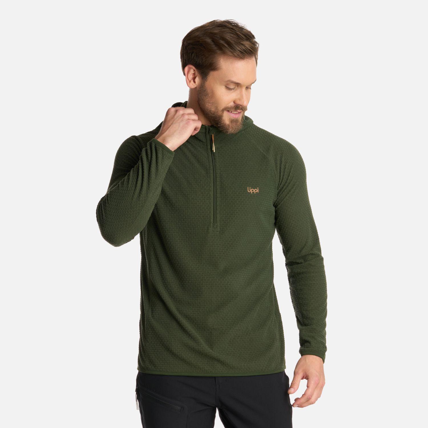 Polerón Hombre Jacaranda Nano-F 14 Zip Hoody Verde Lippi I25-0