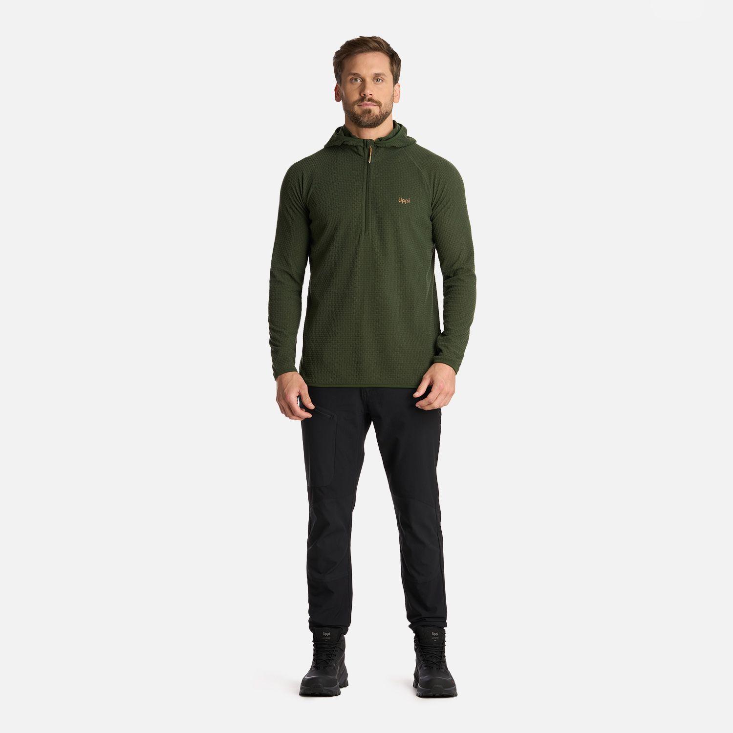 Polerón Hombre Jacaranda Nano-F 14 Zip Hoody Verde Lippi I25-4